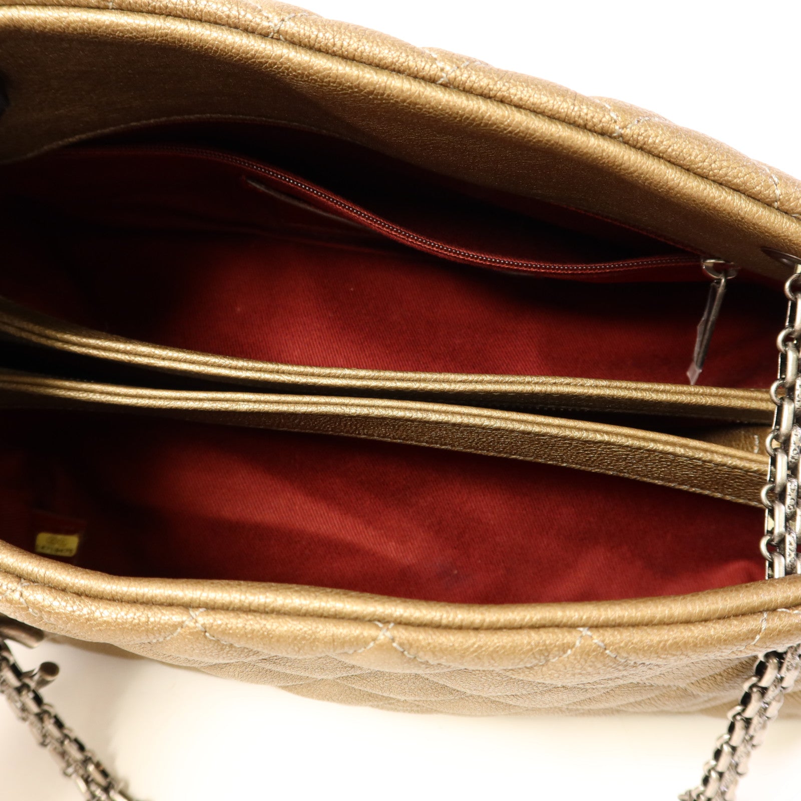 CHANEL 牛皮皮革Mademoiselle Bowling Bag鏈帶肩背袋