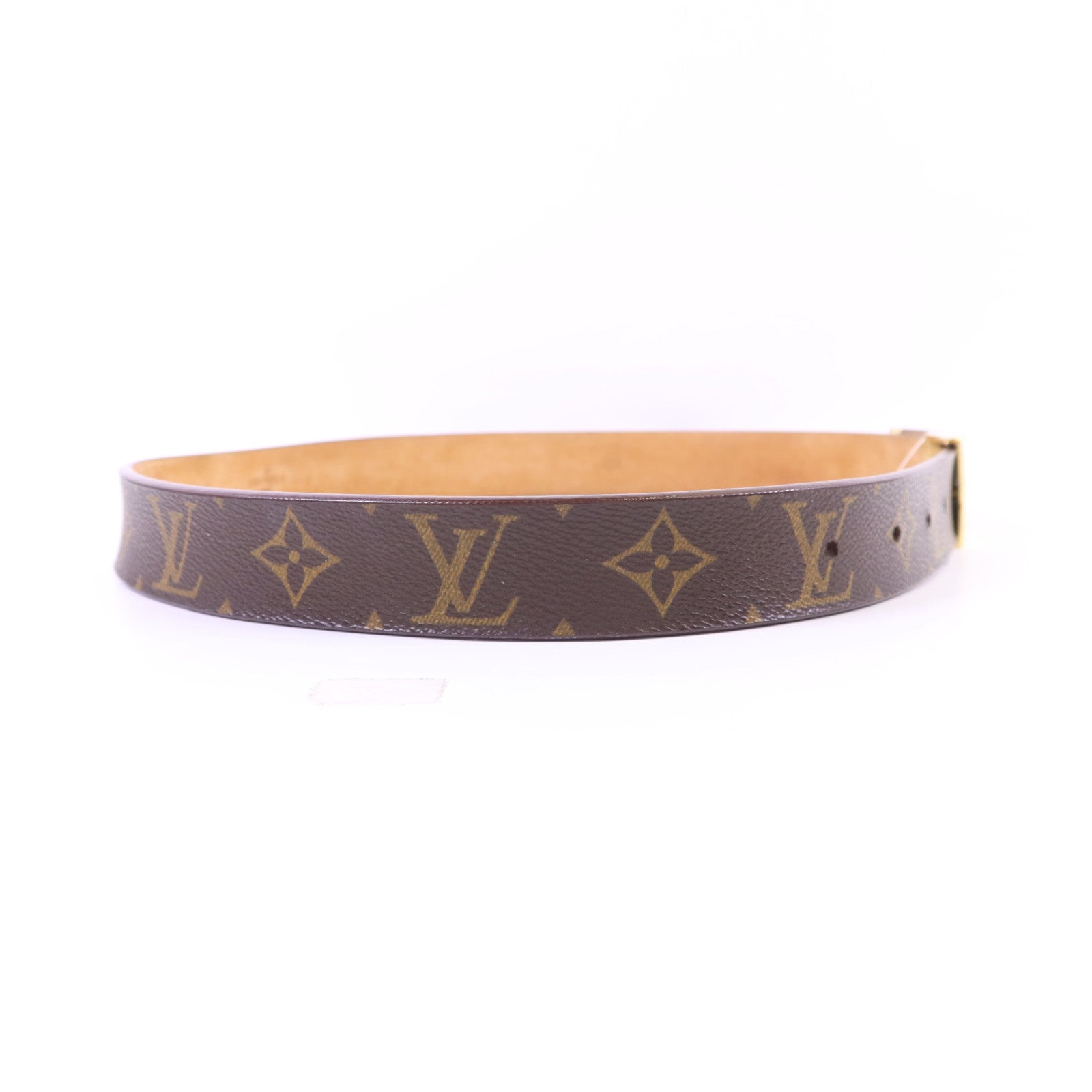 LOUIS VUITTON Monogram Belt金扣皮帶