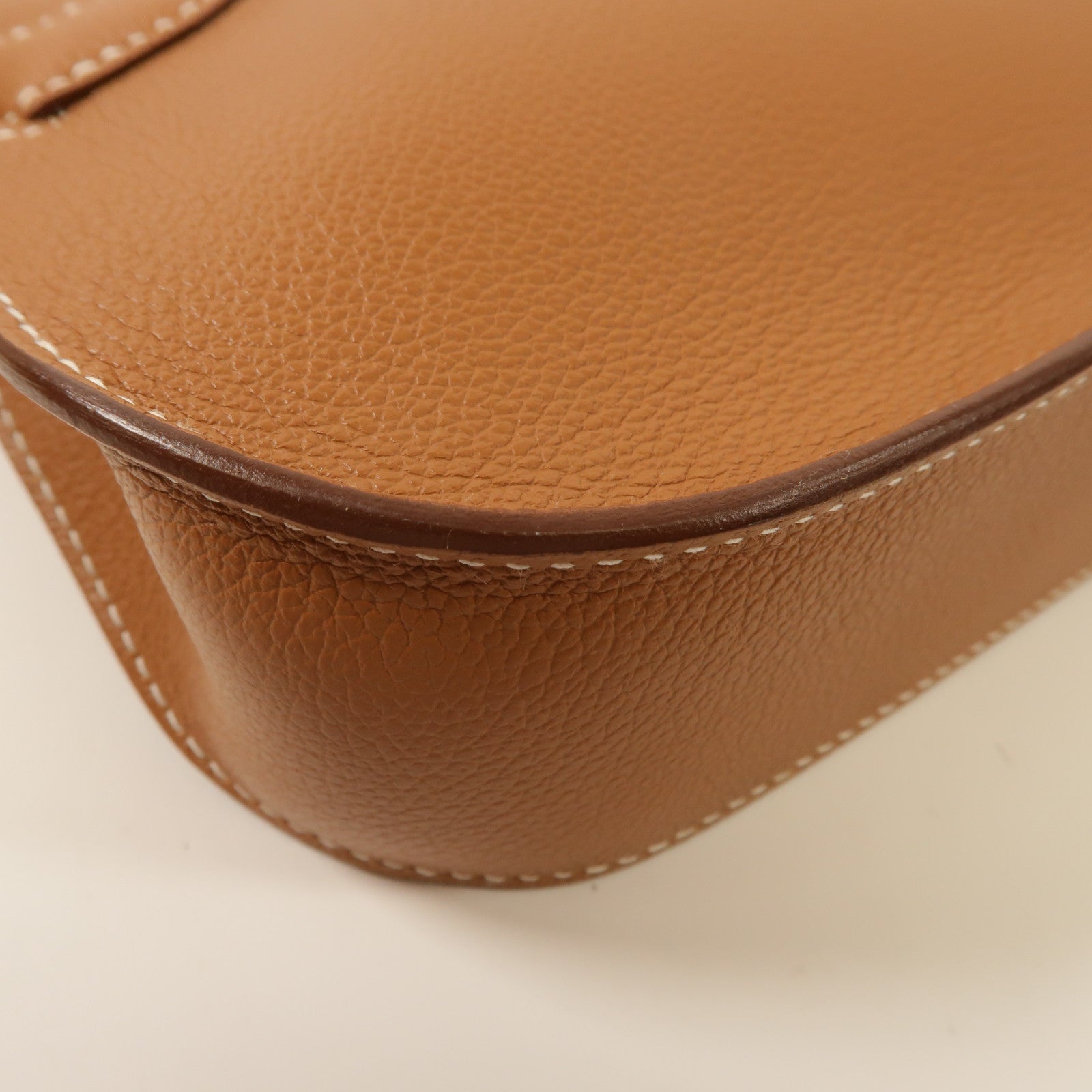 HERMES Evercolor皮革Jypsiere Mini肩背袋Gold