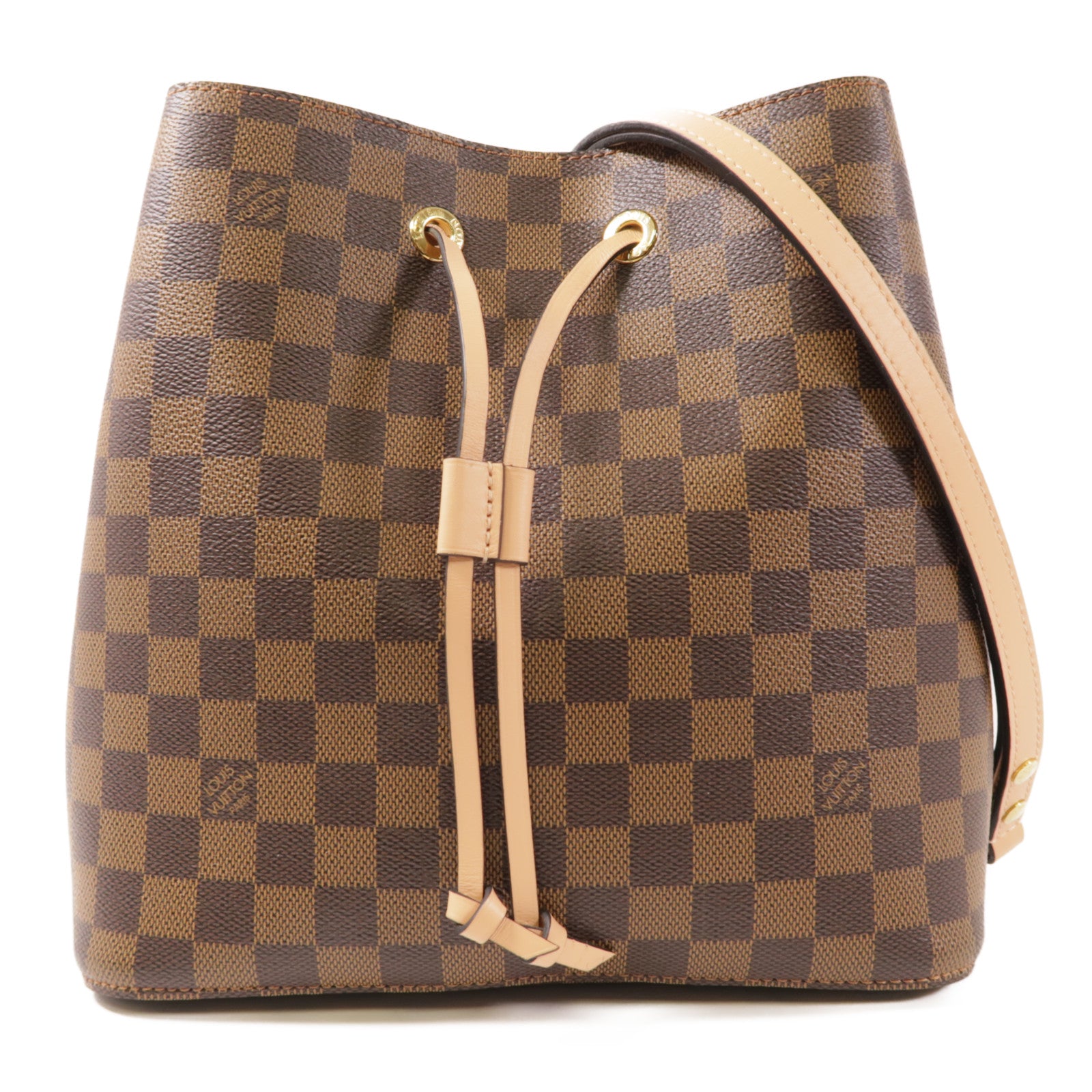 LOUIS VUITTON Damier NeoNoe金扣肩背袋
