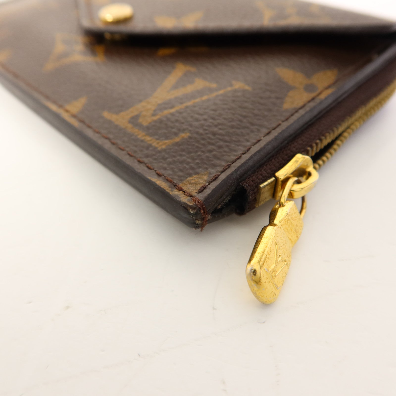 LOUIS VUITTON Monogram Recto Verso金扣卡片套