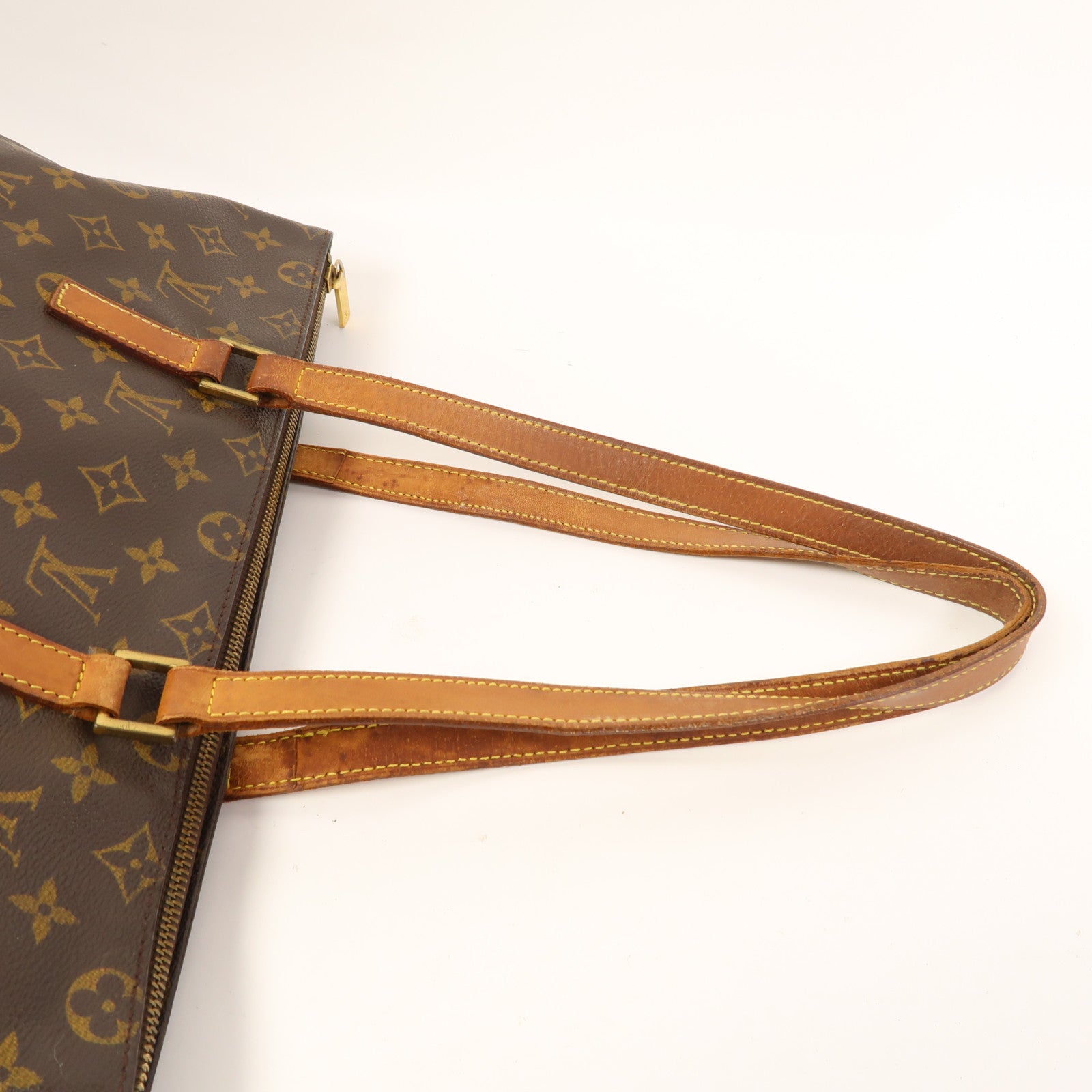 LOUIS VUITTON 【激減優惠】Monogram Cabas Piano金扣手挽袋啡色