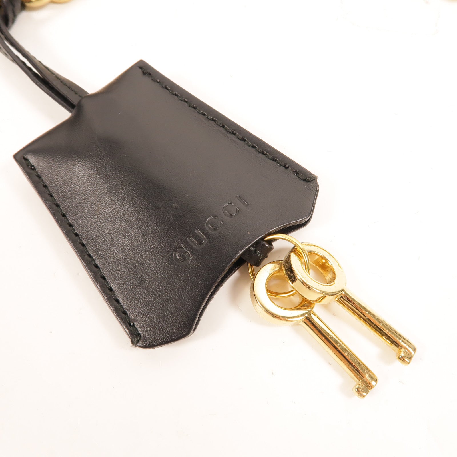 GUCCI 牛皮皮革Padlock Small金扣鏈帶肩背袋