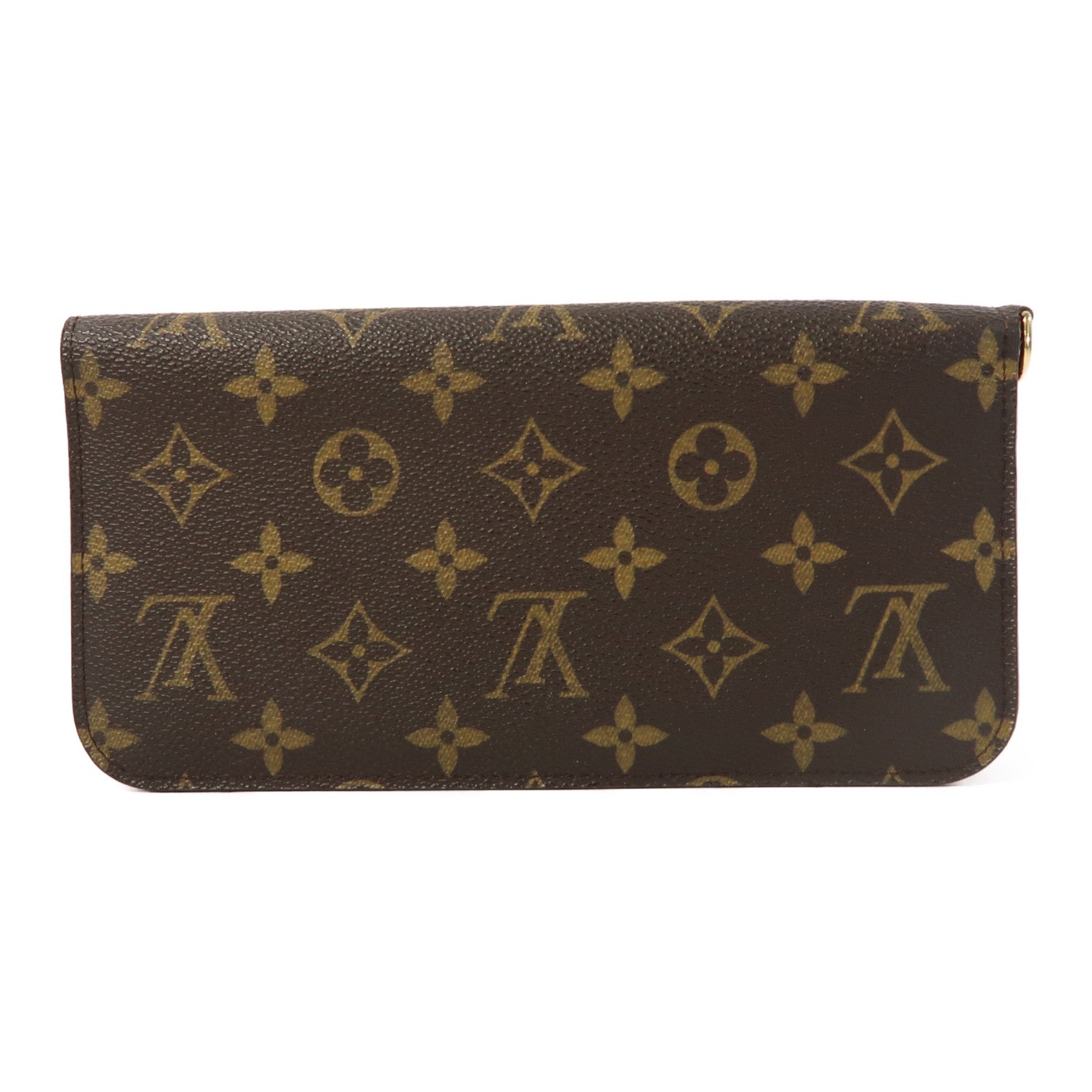 LOUIS VUITTON Monogram Insolite Wallet金扣長錢包啡色/紅色
