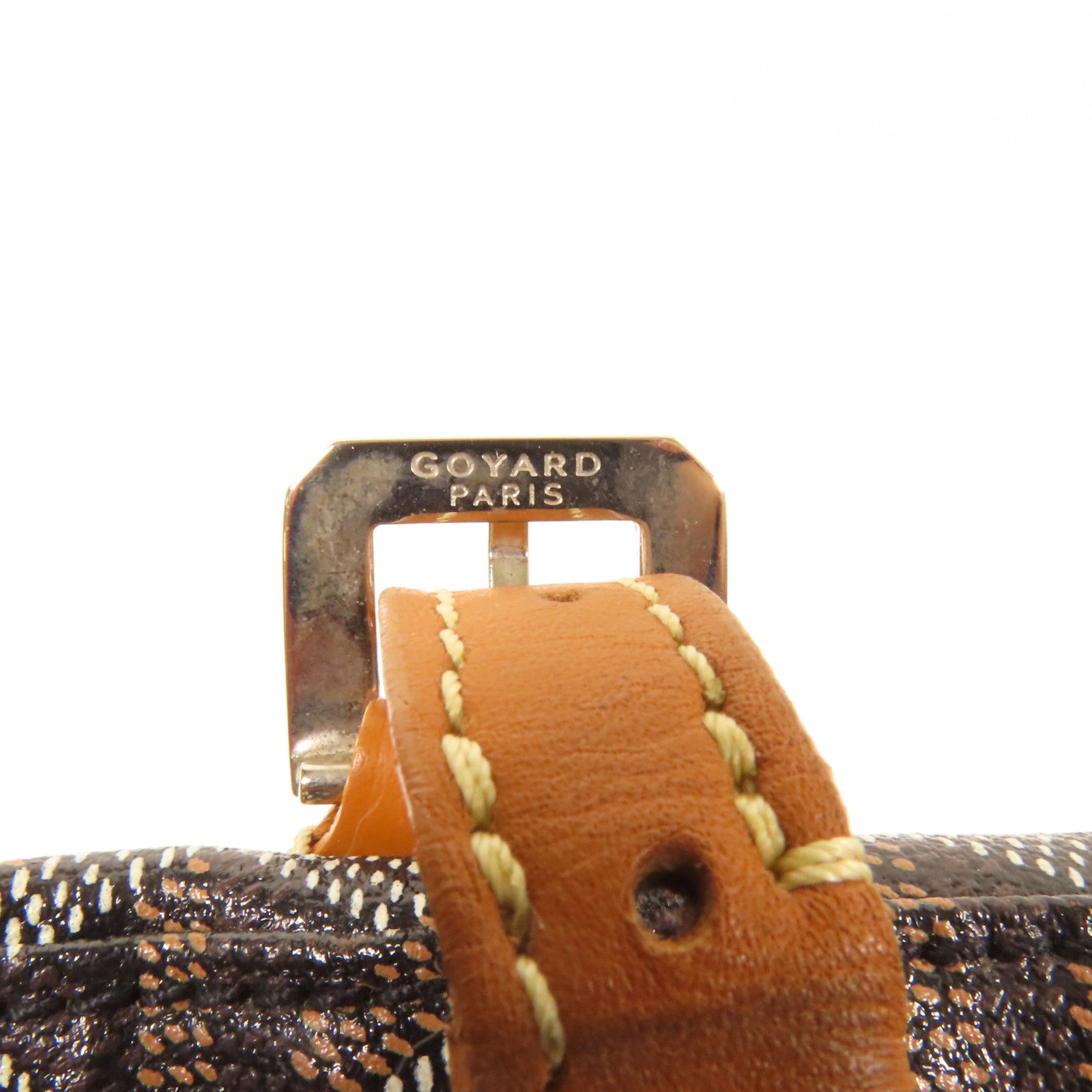 GOYARD 塗層帆布Croisieve 35銀扣手挽袋