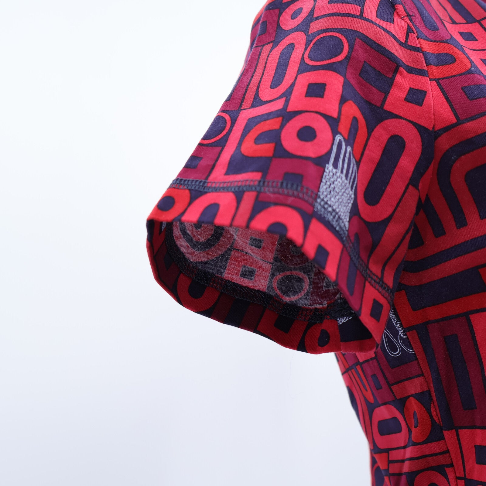 HERMES Geometric Print Cotton T-Shirt上衣
