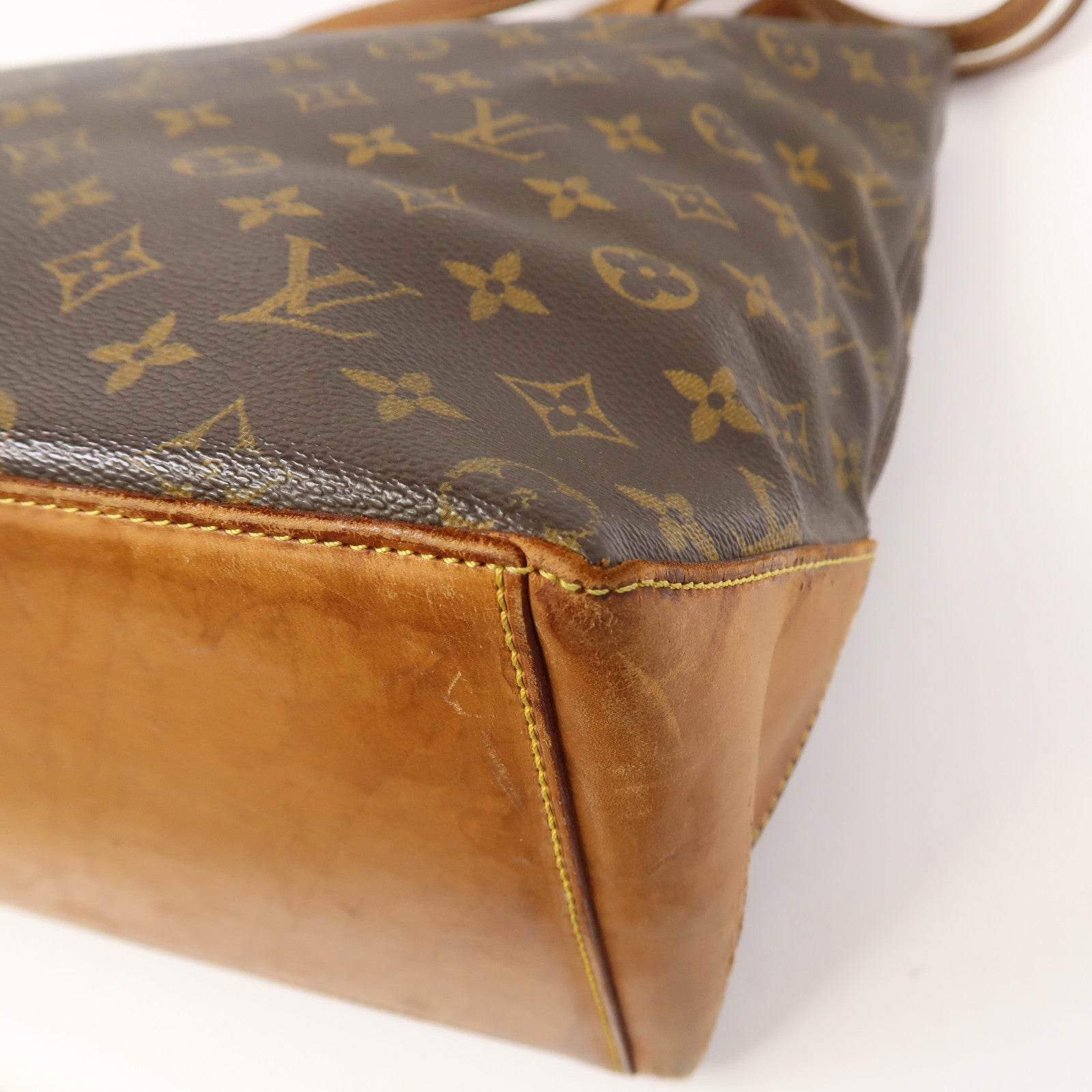 LOUIS VUITTON 【激減優惠】Monogram Cabas Piano金扣手挽袋啡色