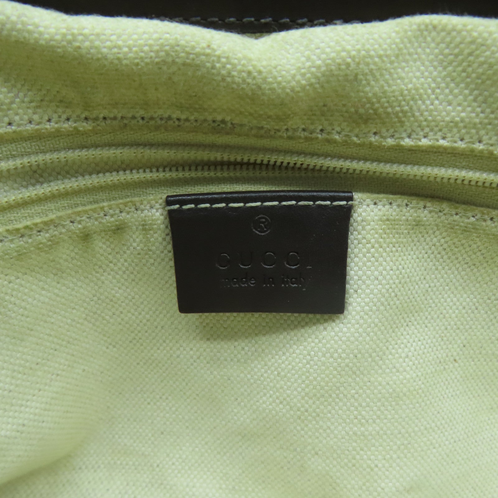 GUCCI 【激減優惠】帆布/牛皮皮革Shoulder Bag金扣手挽肩背兩用袋啡色