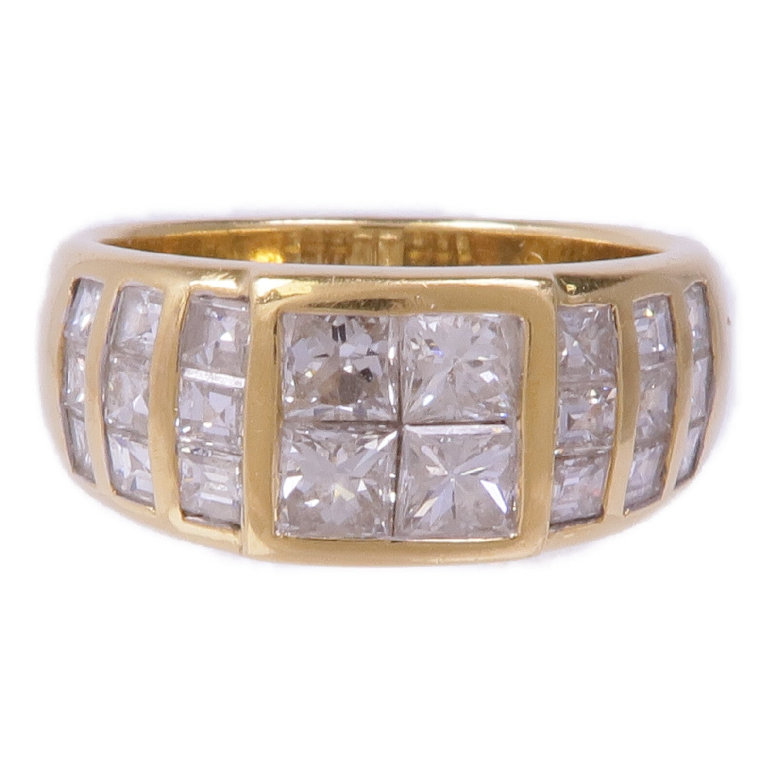 JEWELRY 【激減優惠】18K黃金/白金Diamond Ring鑽石戒指US#6.25