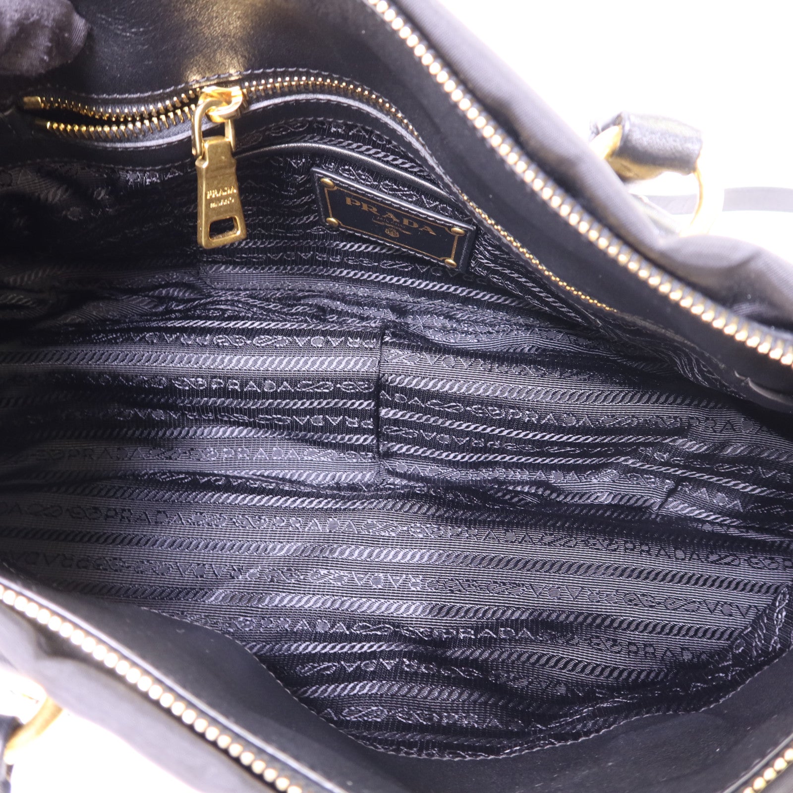 PRADA 尼龍2 Way Shoulder Bag金扣手挽肩背兩用袋