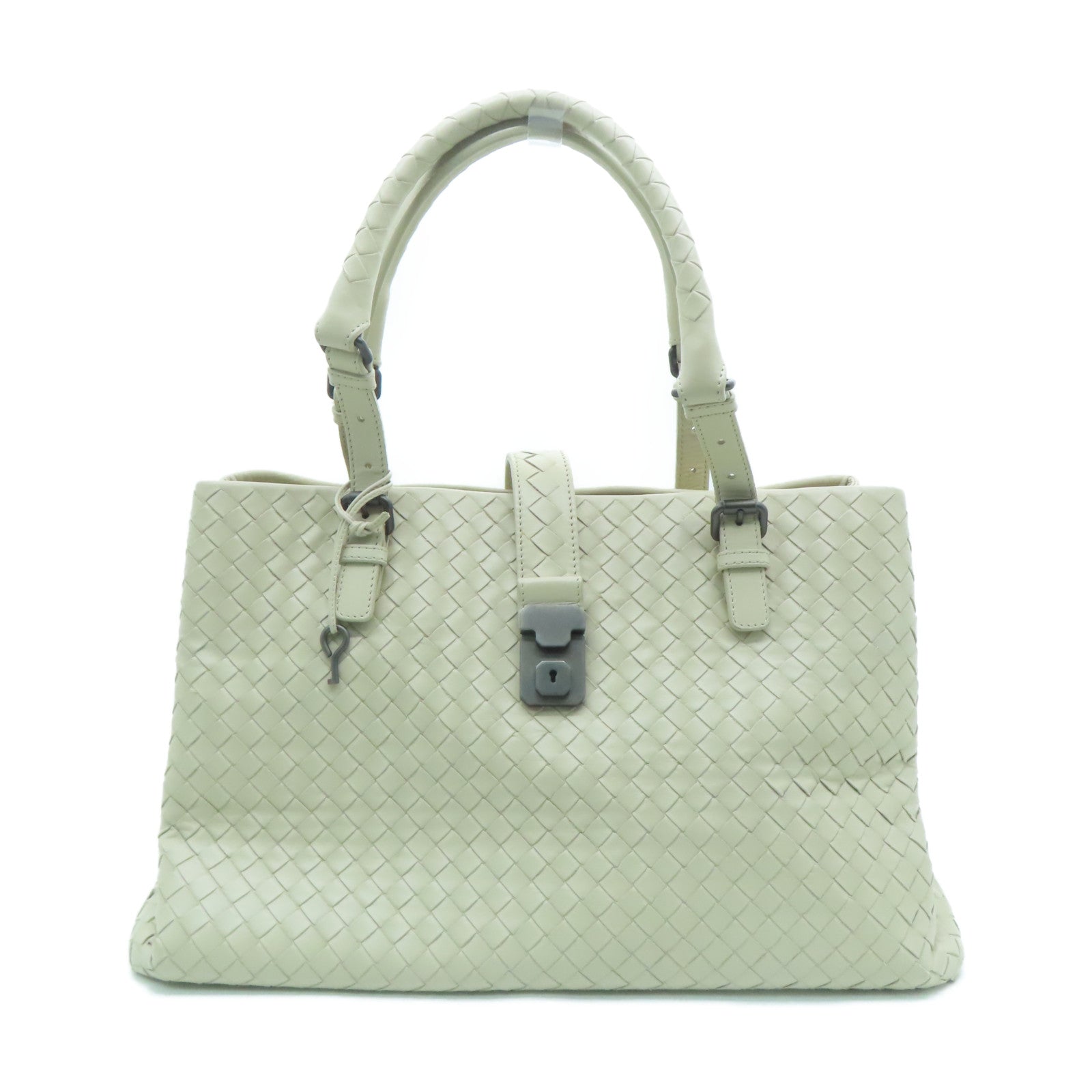 BOTTEGA VENETA Textured Leather Shoulder Bag Beige