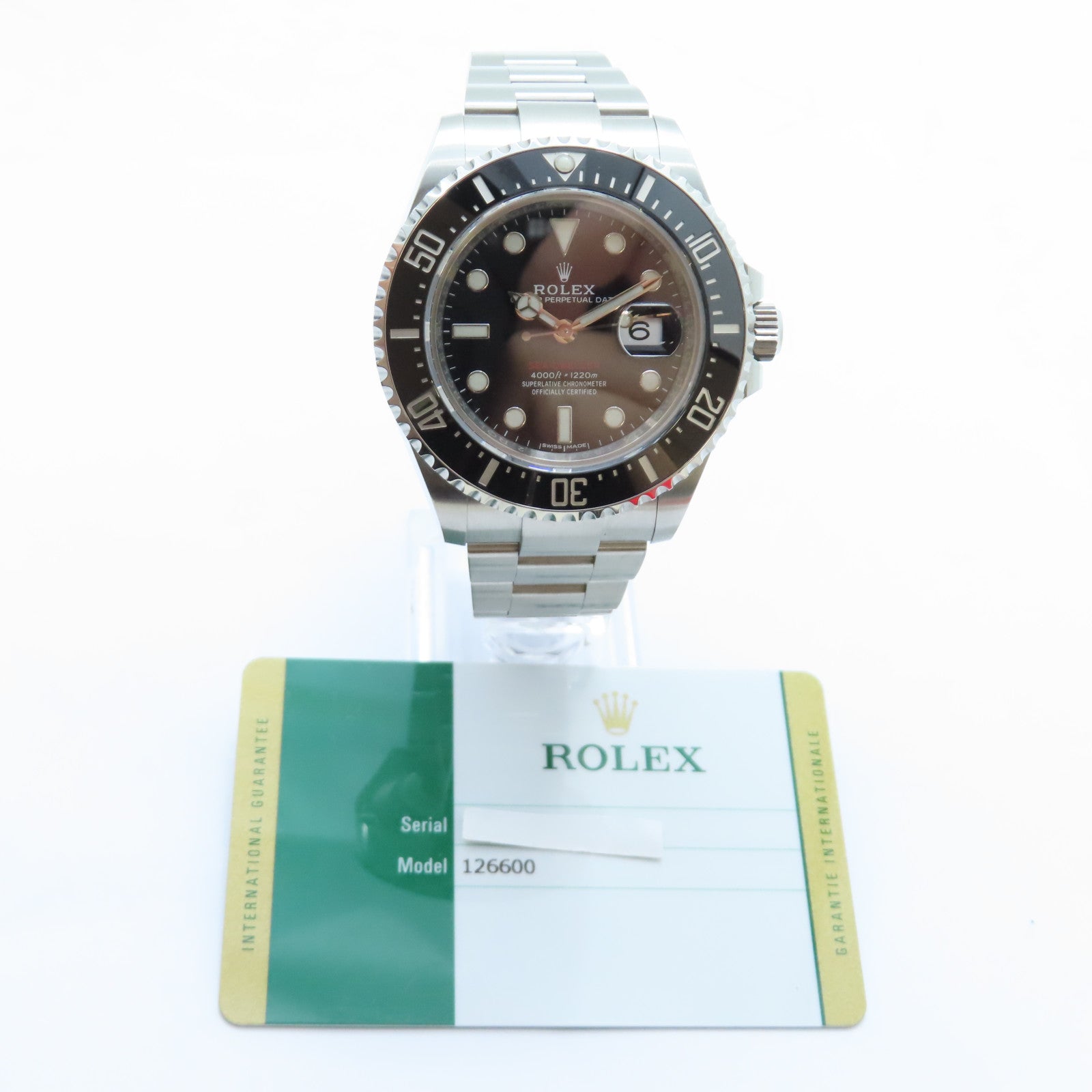 ROLEX Sea-Dweller不鏽鋼手錶自動機芯黑色