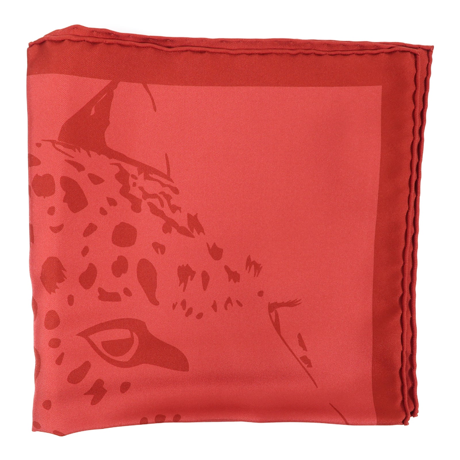 CARTIER 絲質Scarf絲巾紅色