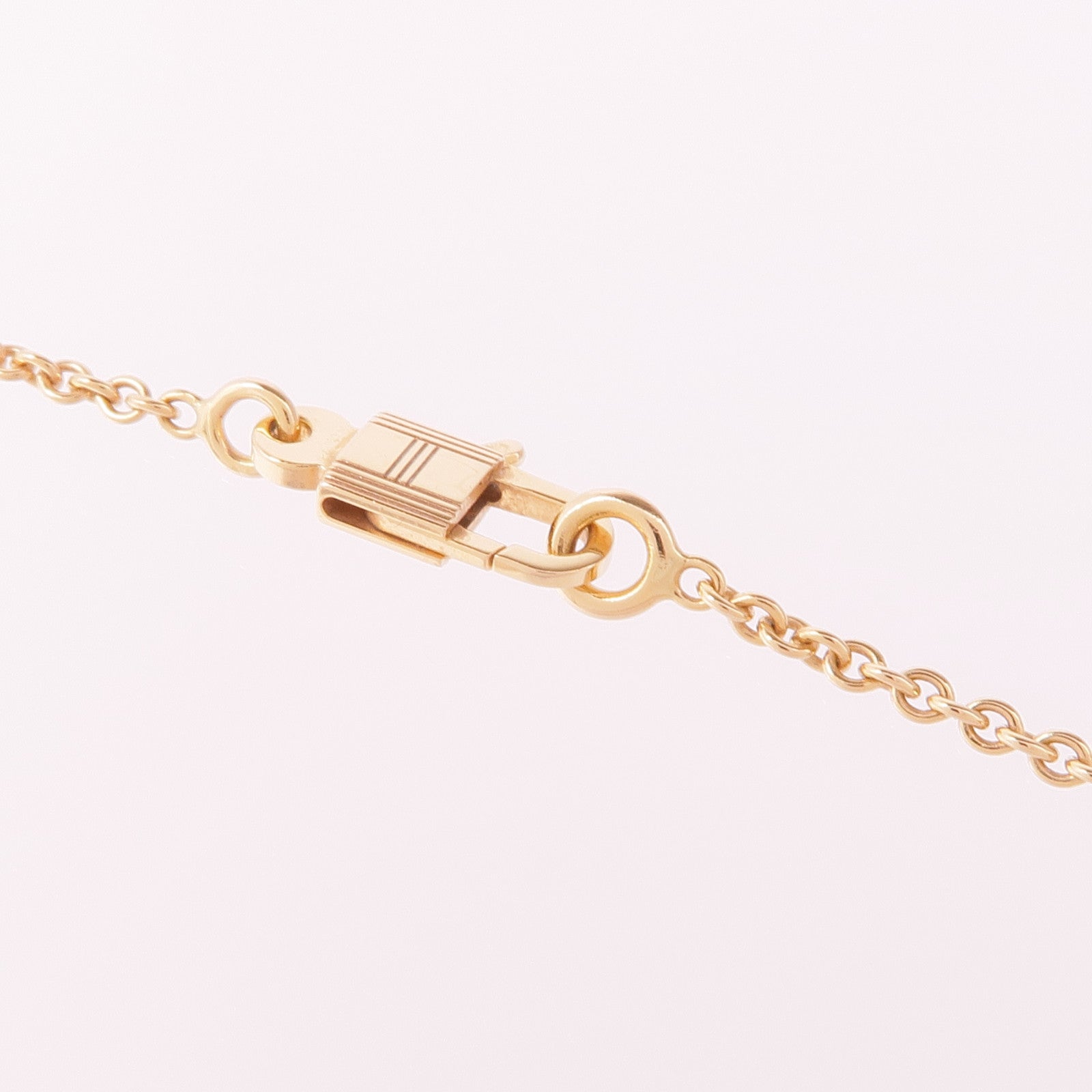 HERMES 18K玫瑰金Amulettes Constance Pendant鑽石項鍊