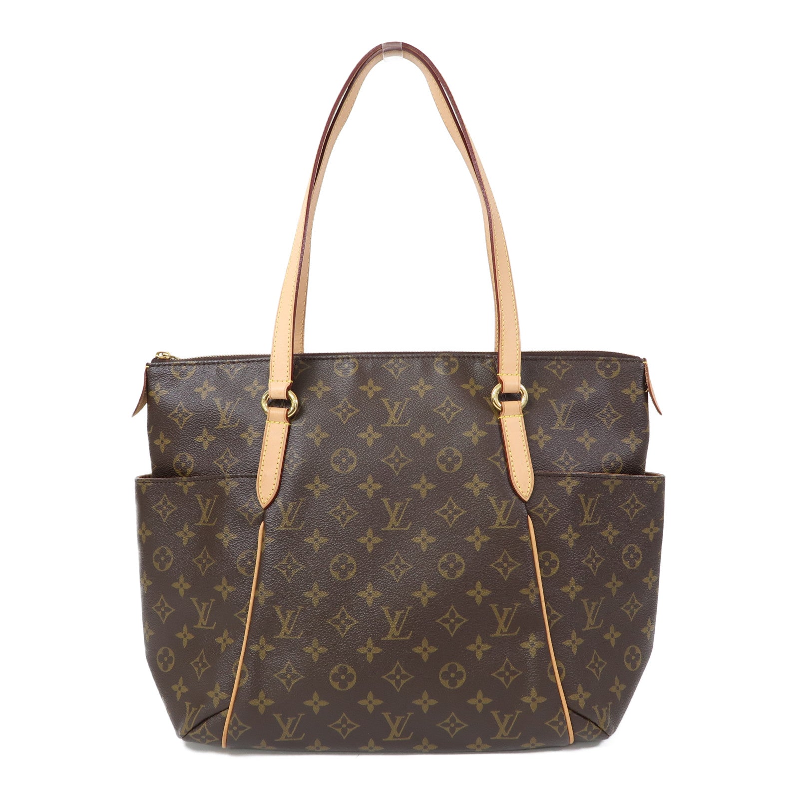 LOUIS VUITTON Monogram Totally MM金扣肩背袋啡色
