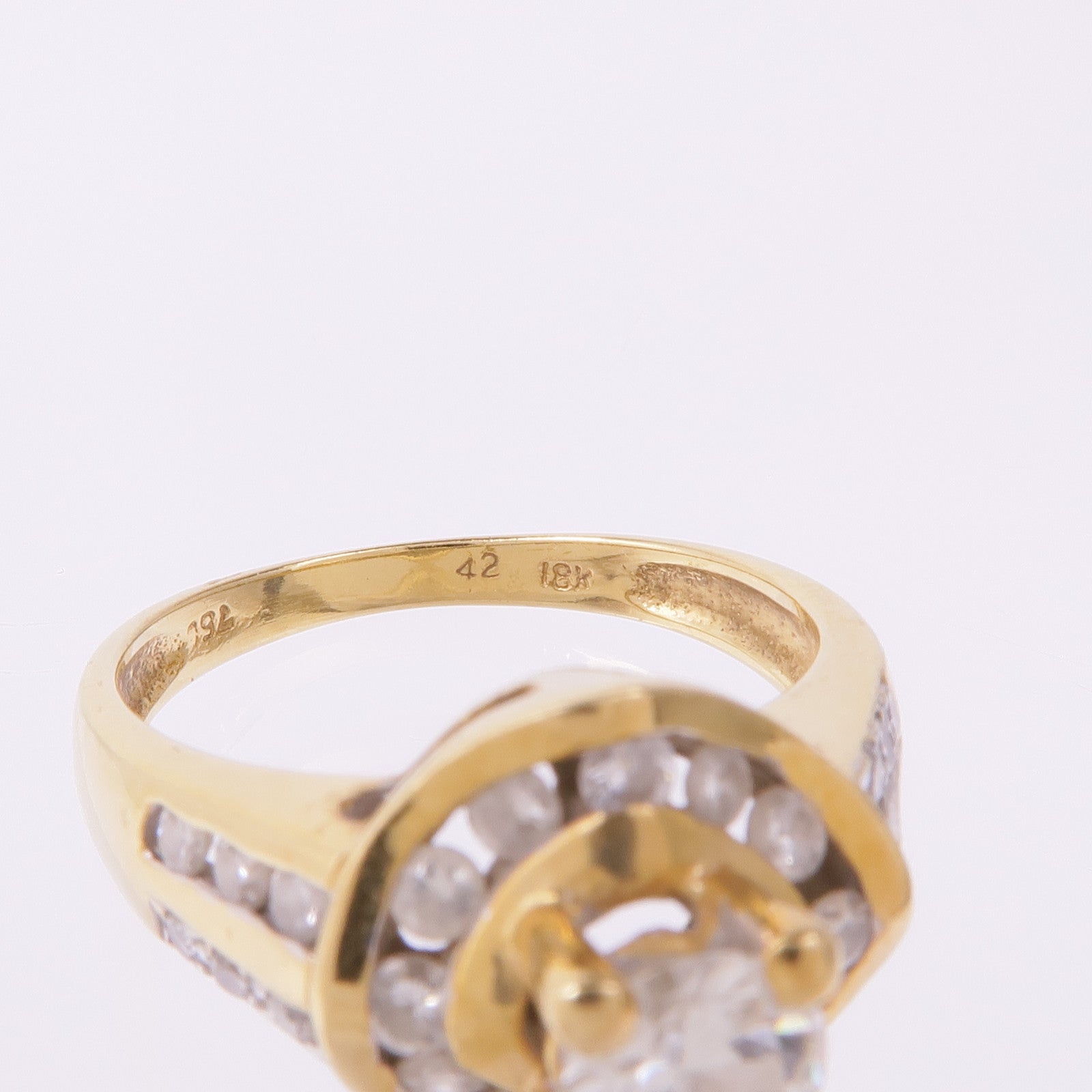 JEWELRY 18K黃金/白金Diamond Ring鑽石戒指US#5.25