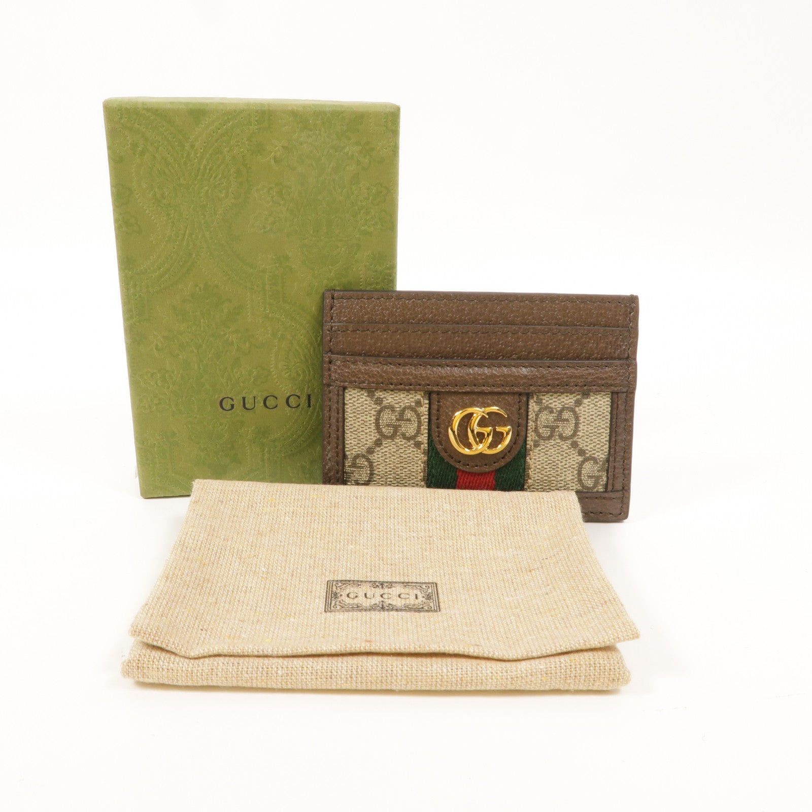 GUCCI 塗層帆布Ophidia GG Card Case卡片套
