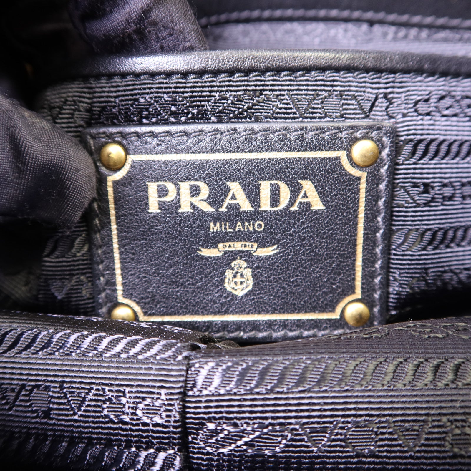 PRADA 尼龍2 Way Shoulder Bag金扣手挽肩背兩用袋