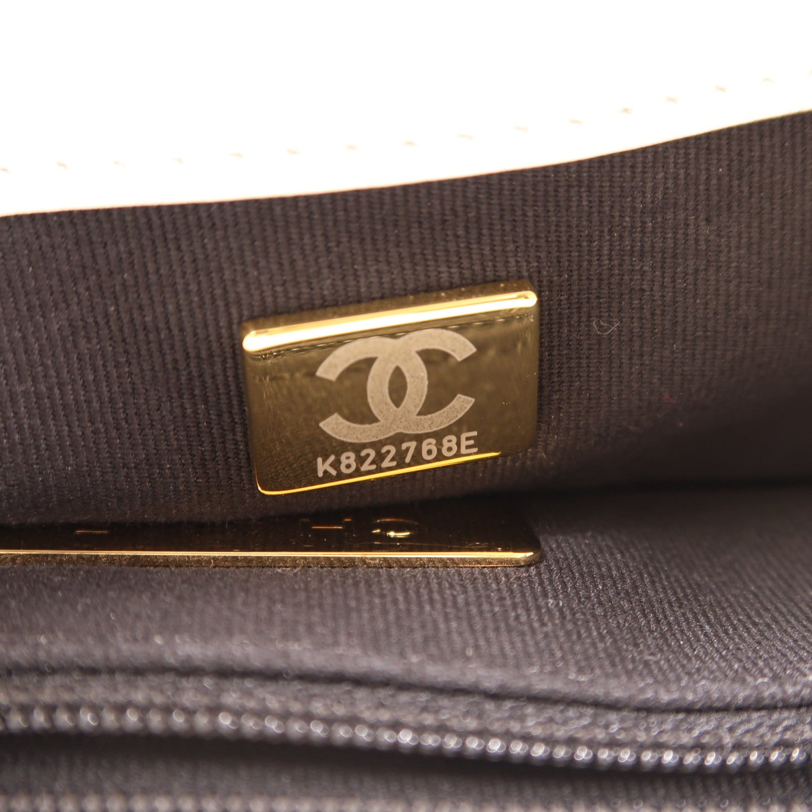 CHANEL CC C19 Medium 2 Way Shoulde Bag Lambskin Leather