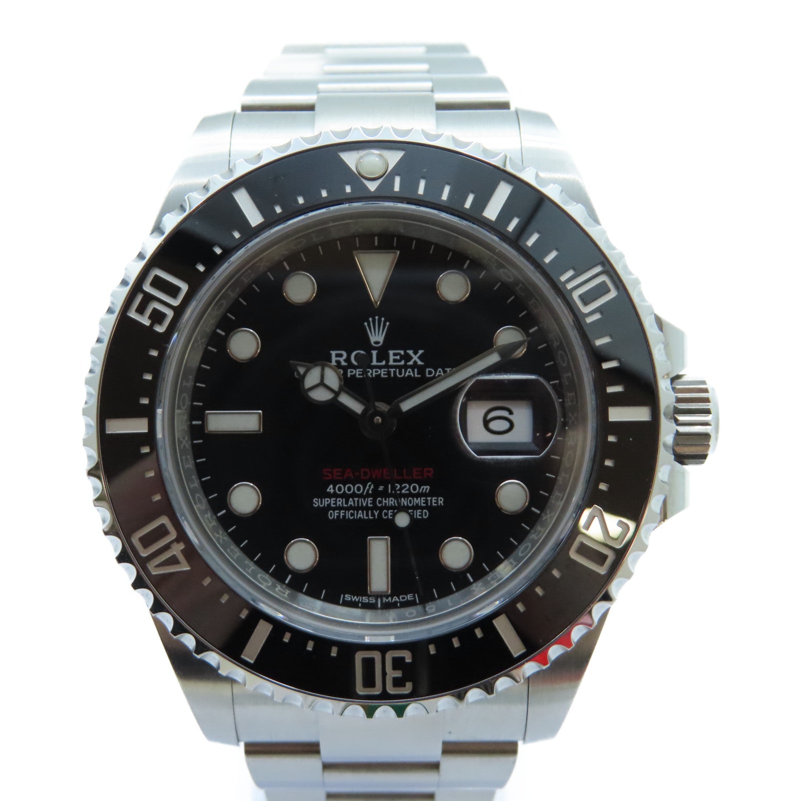 ROLEX Sea-Dweller不鏽鋼手錶自動機芯黑色