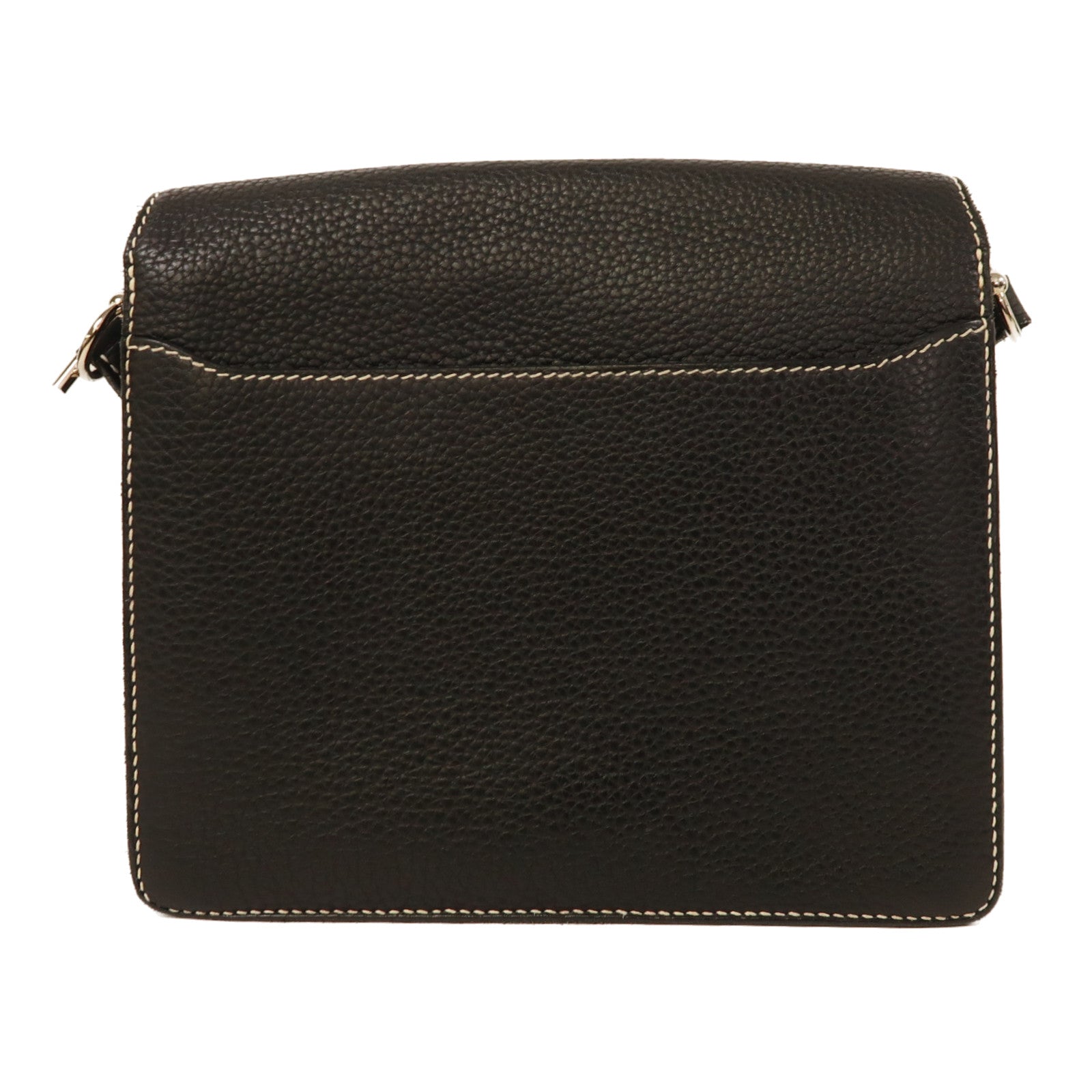 HERMES Clemence皮革Roulis 23肩背袋黑色