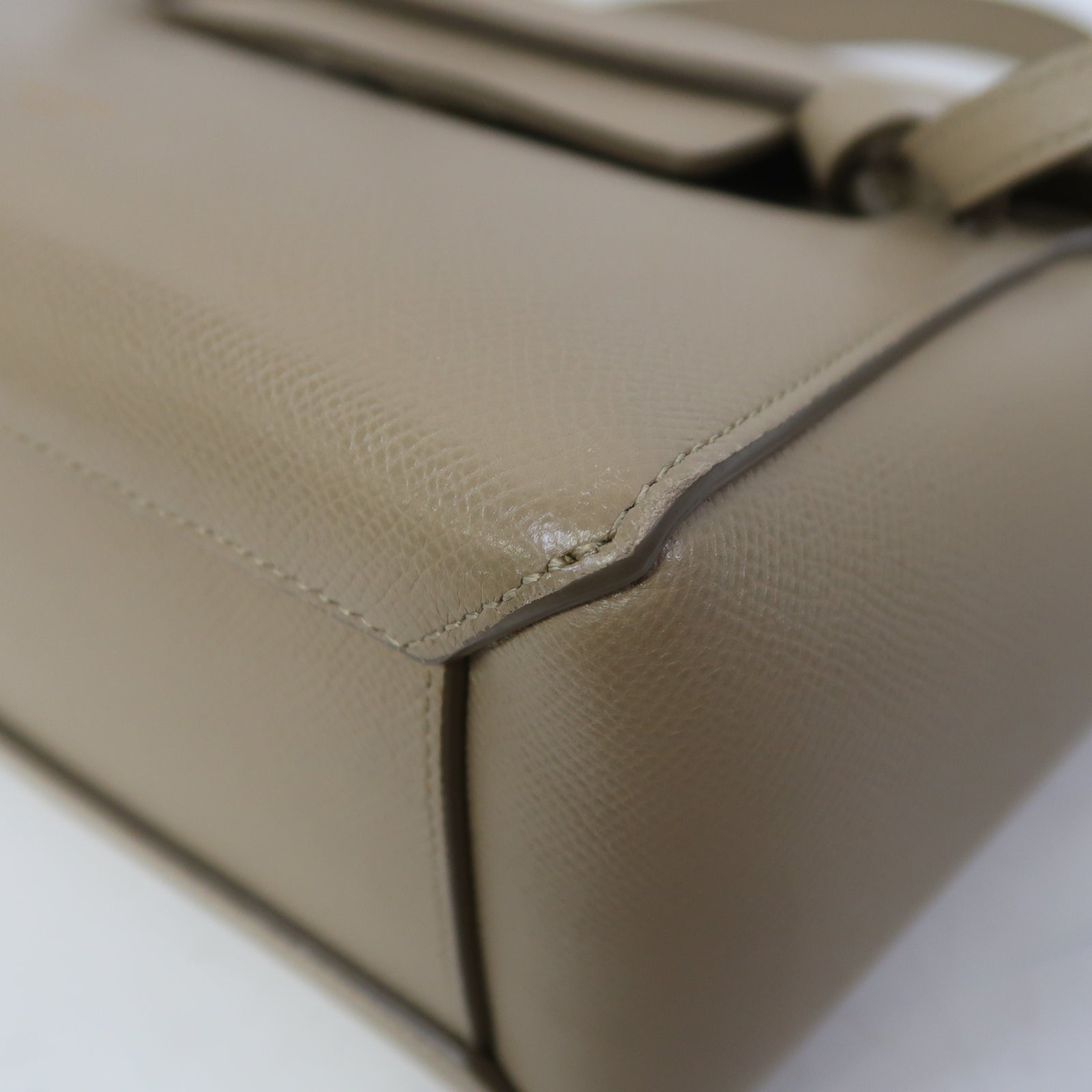 CELINE 牛皮皮革Nano Belt Bag金扣手挽肩背兩用袋啡色