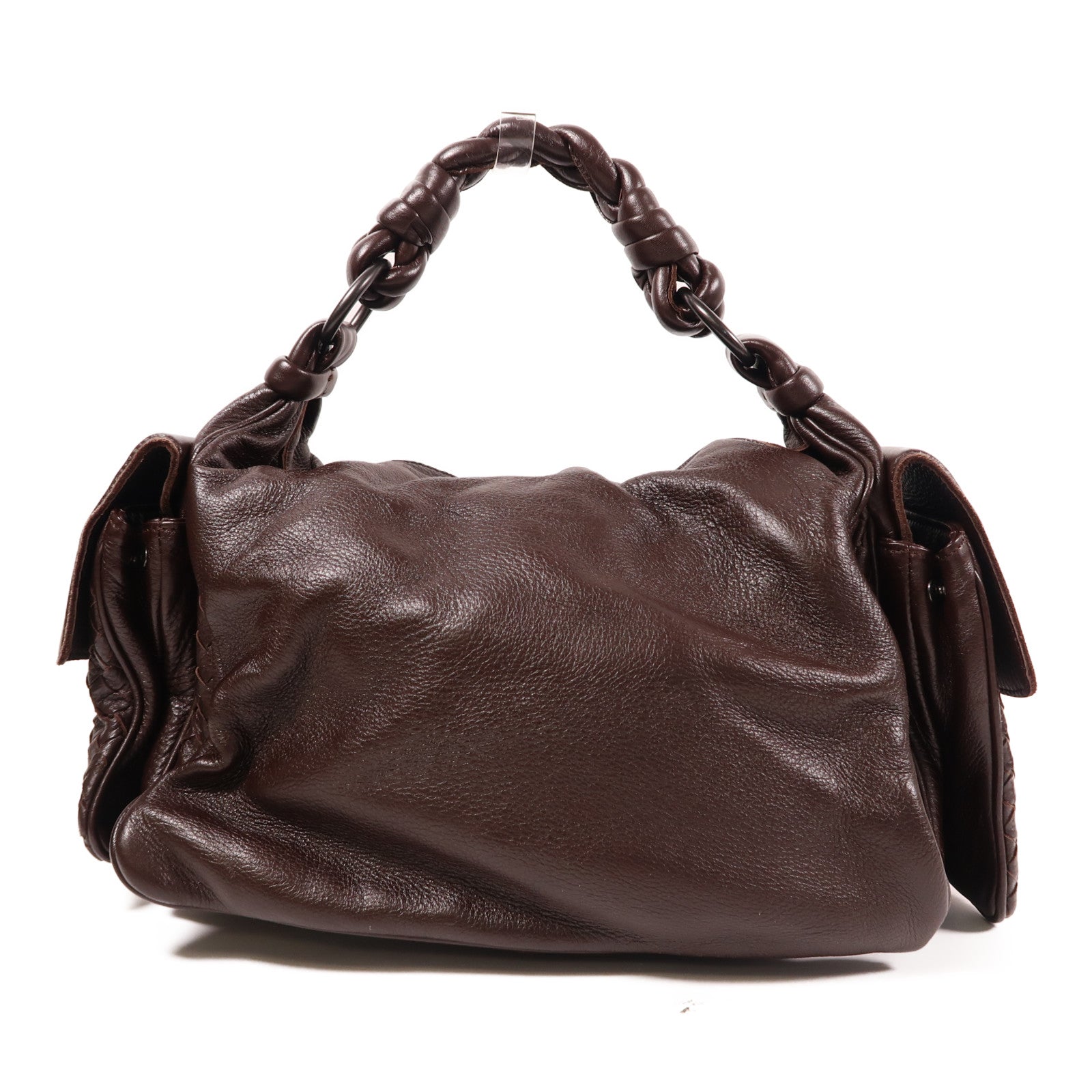 BOTTEGA VENETA 皮革Hand Bag肩背袋啡色