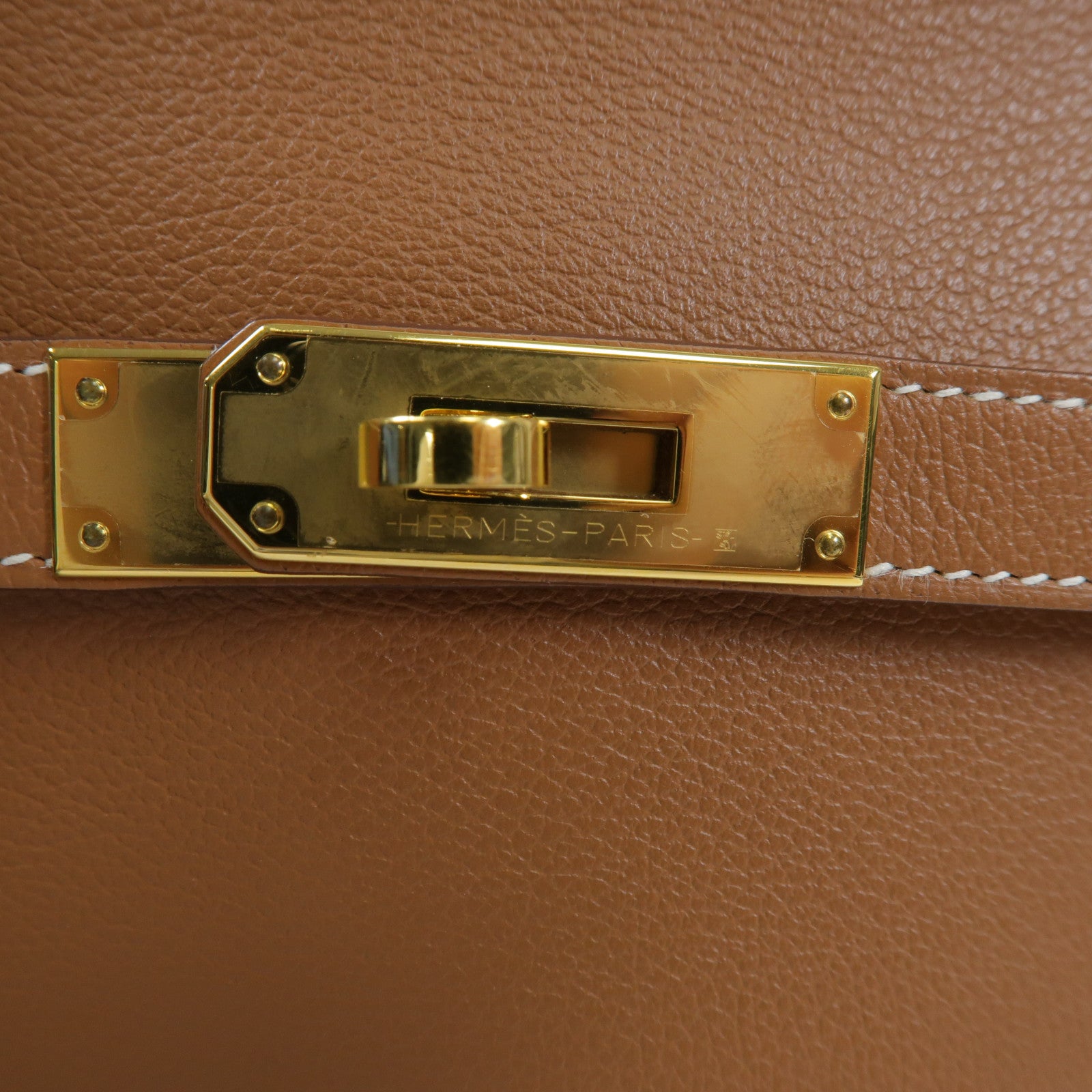 HERMES Evercolor皮革Jypsiere Mini肩背袋Gold