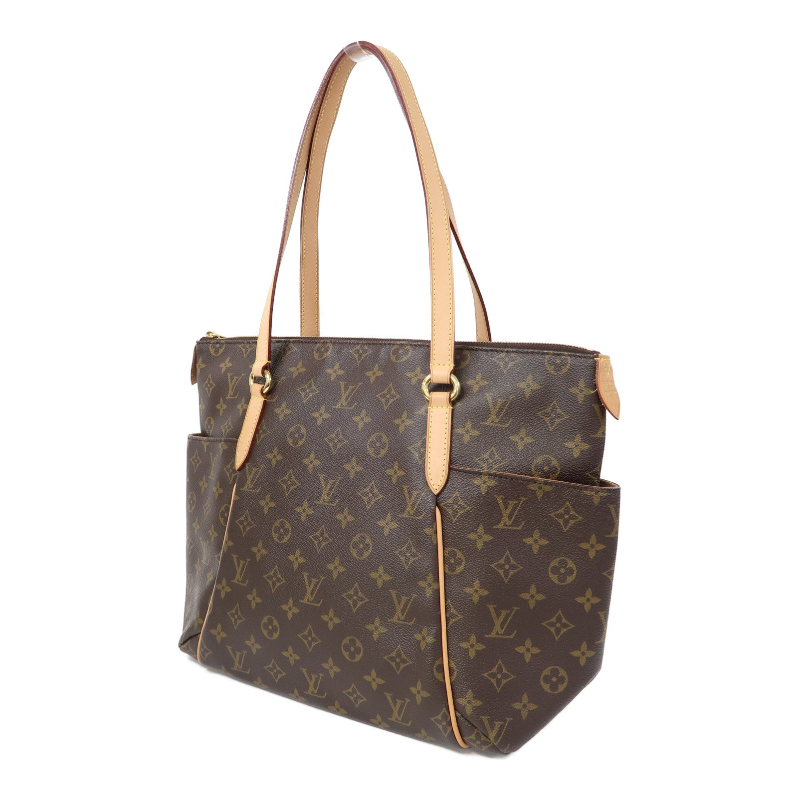 LOUIS VUITTON Monogram Totally MM金扣肩背袋啡色