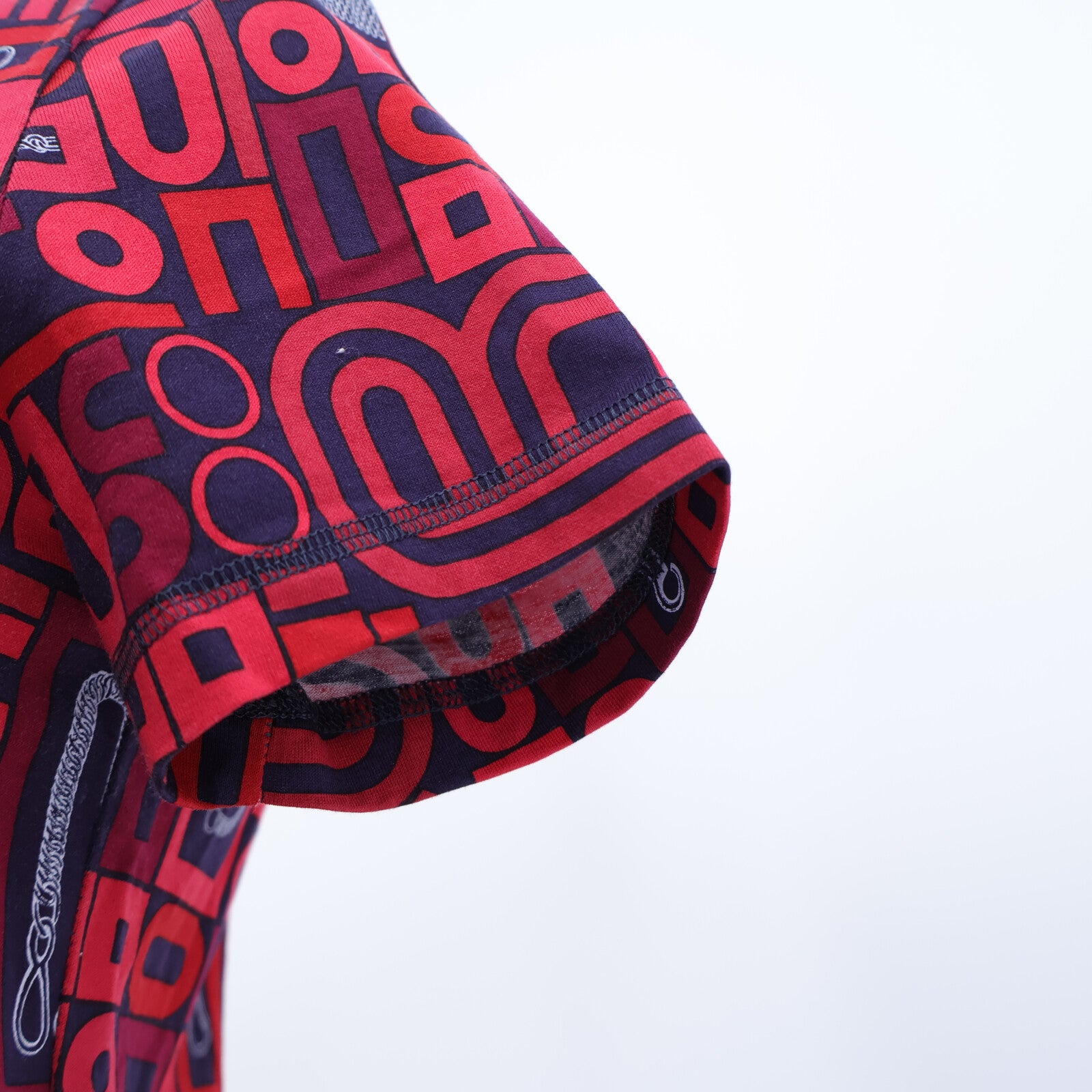 HERMES Geometric Print Cotton T-Shirt上衣