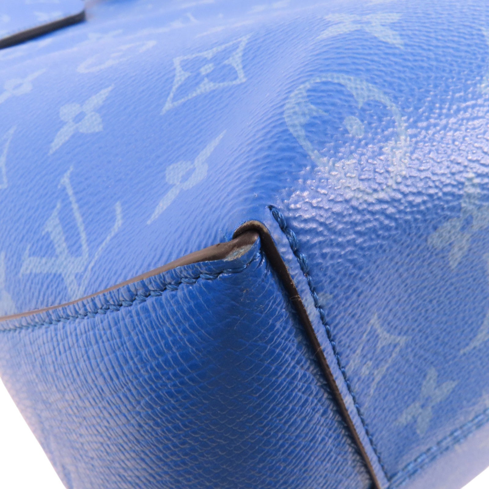 LOUIS VUITTON LVSHW Taigalama Weekend Tote Bag Shoulder Bag M31010 Monogram Blue