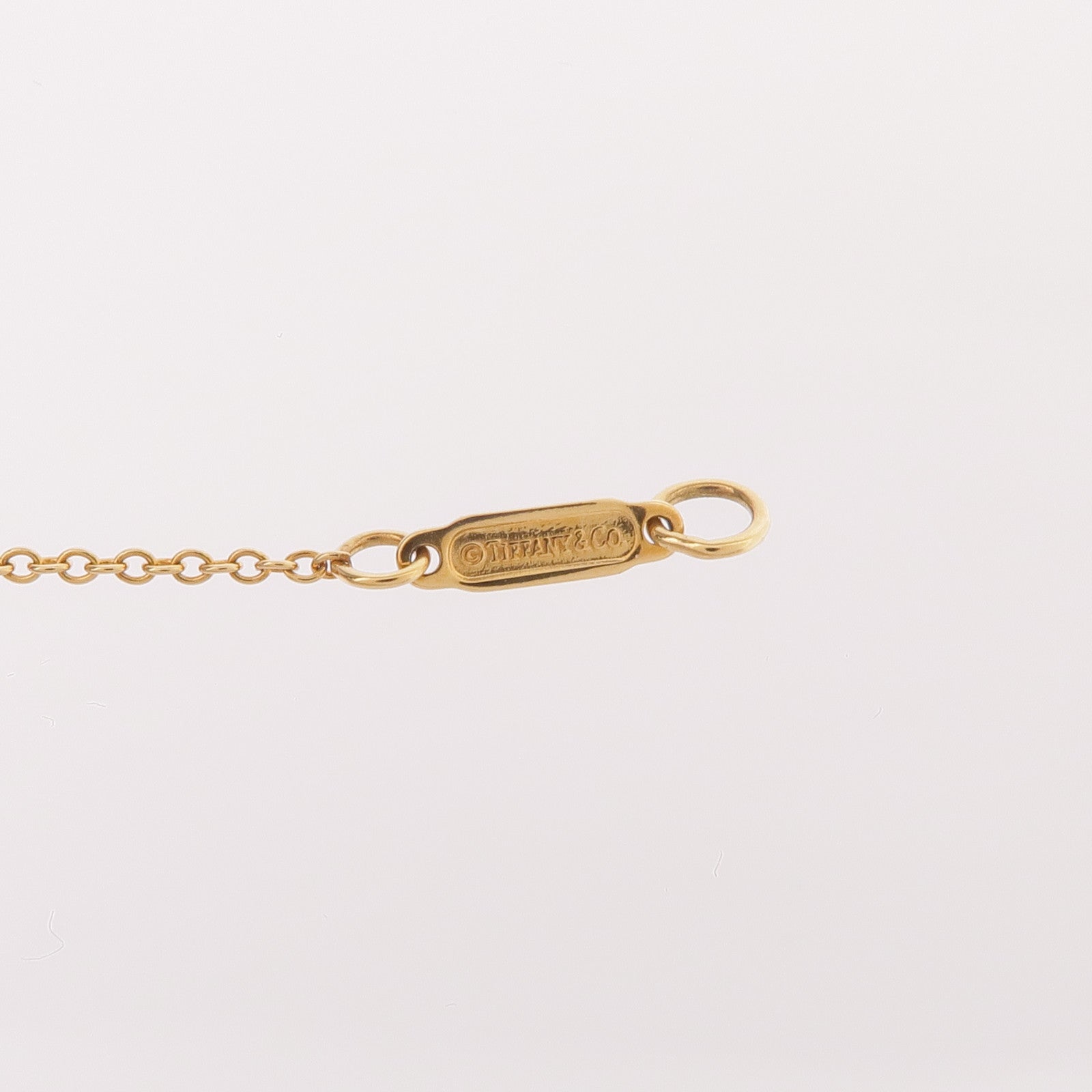 TIFFANY＆CO 18K黃金Tiffany Bow Necklace項鍊