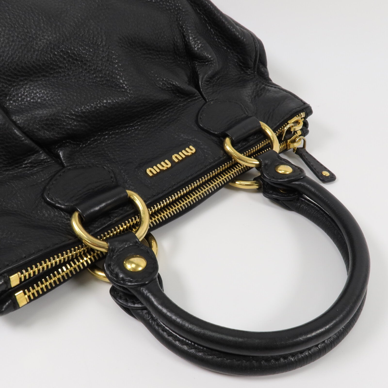 Miu Miu 牛皮皮革2way Shoulder Bag手挽肩背兩用袋