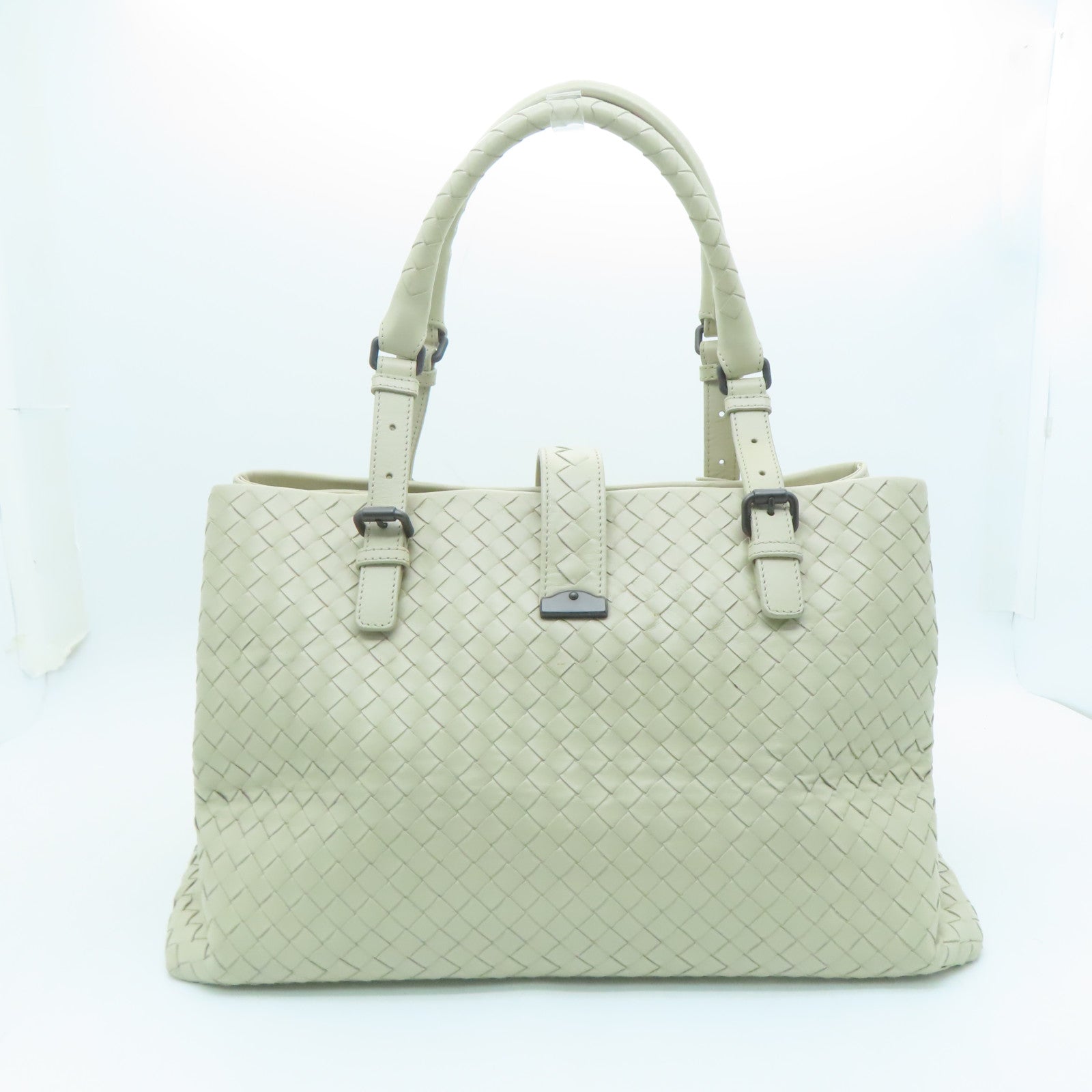BOTTEGA VENETA Textured Leather Shoulder Bag Beige