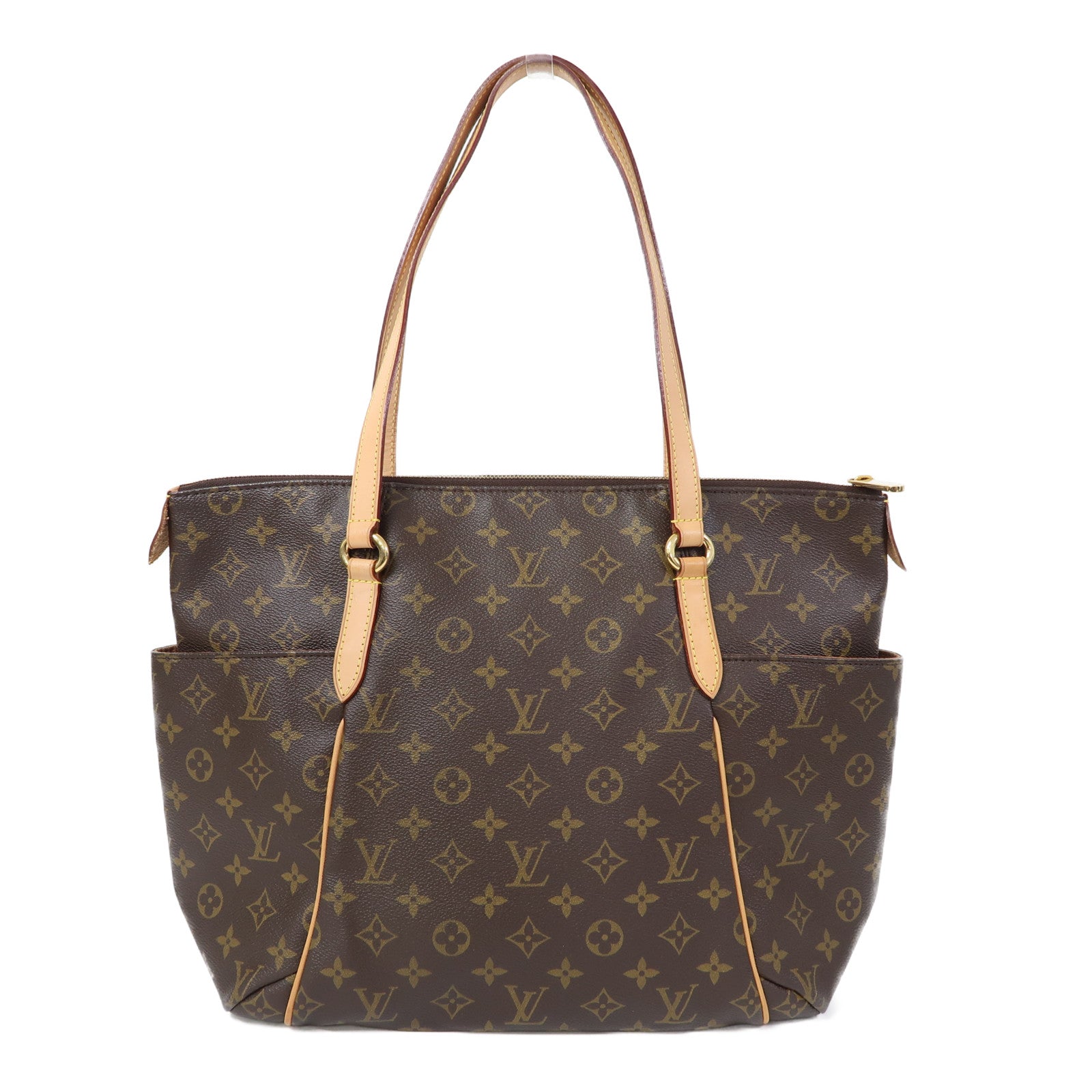 LOUIS VUITTON Monogram Totally MM金扣肩背袋啡色