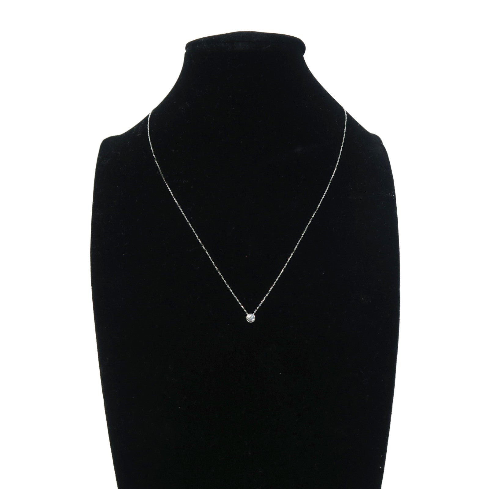 JEWELRY 【激減優惠】18K白金Diamond Necklace 0.09ct鑽石項鍊