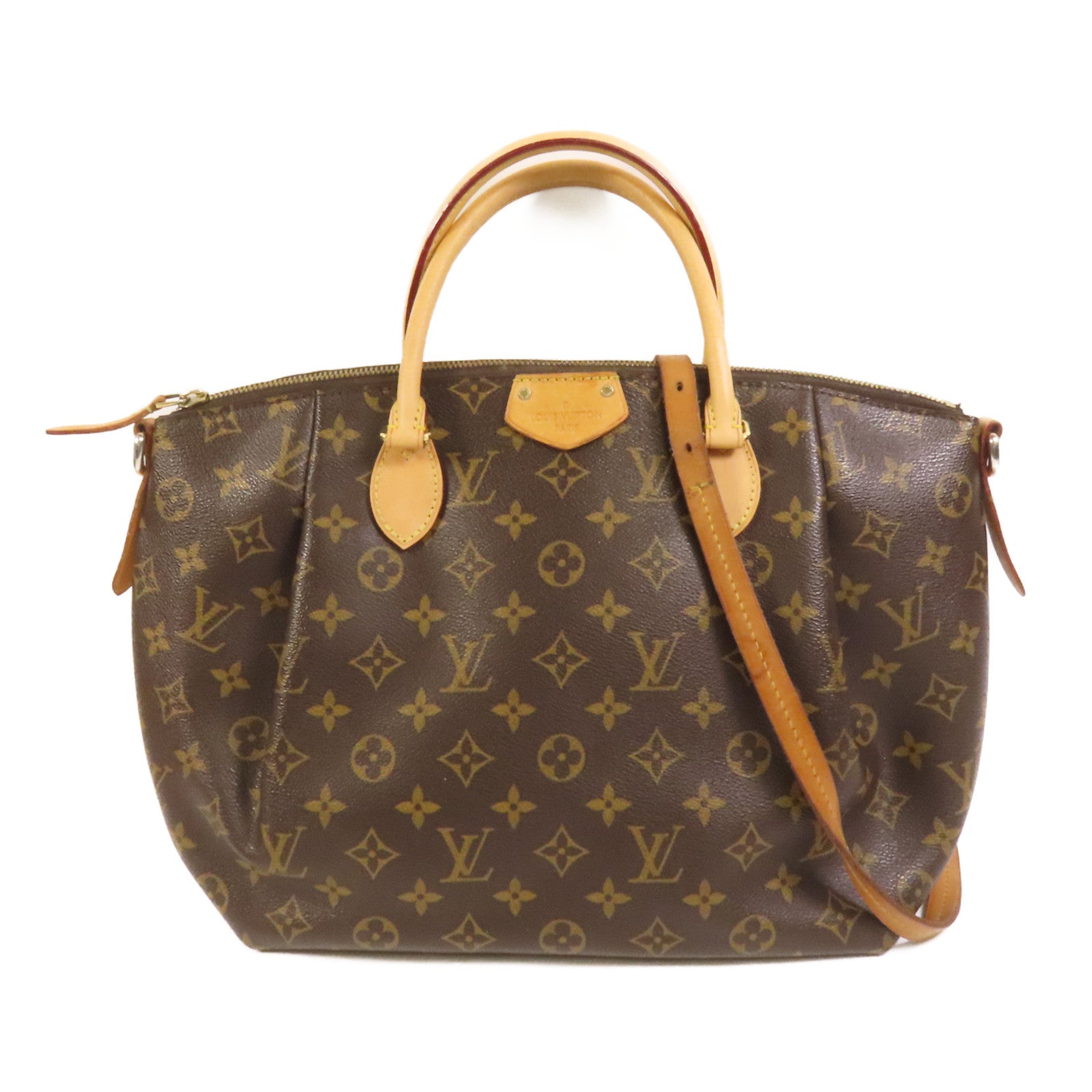 LOUIS VUITTON 【激減優惠】Monogram Turenne PM金扣肩背袋/手挽袋棕色