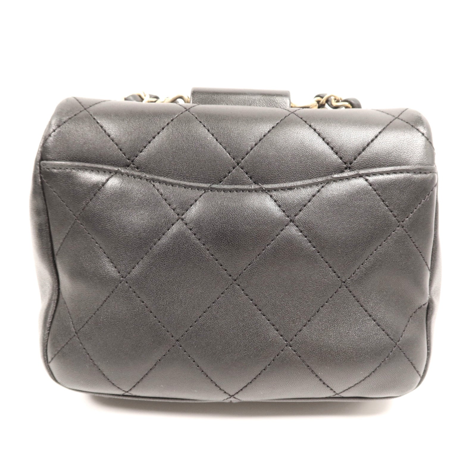 CHANEL 羊皮皮革Chain Shoulder Bag金扣鏈帶肩背袋