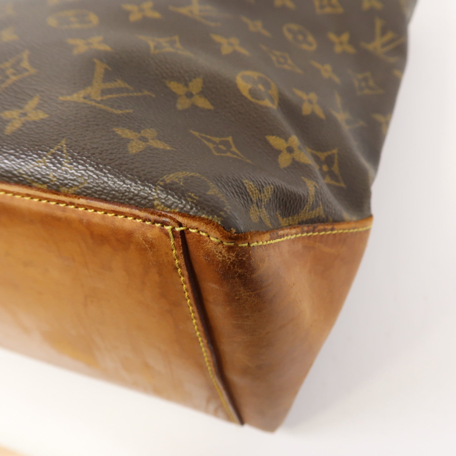 LOUIS VUITTON 【激減優惠】Monogram Cabas Piano金扣手挽袋啡色