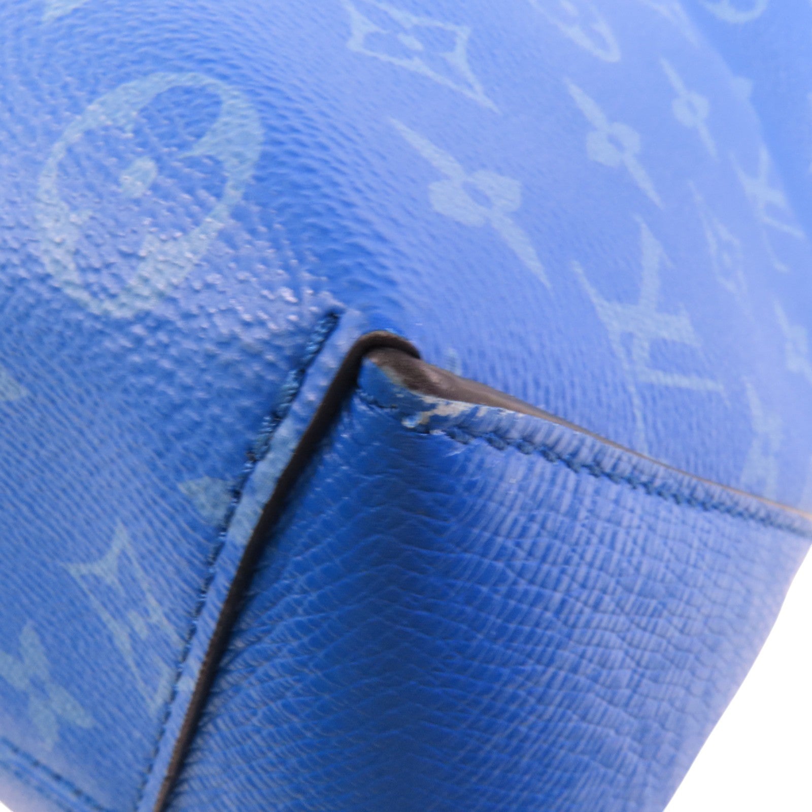 LOUIS VUITTON LVSHW Taigalama Weekend Tote Bag Shoulder Bag M31010 Monogram Blue