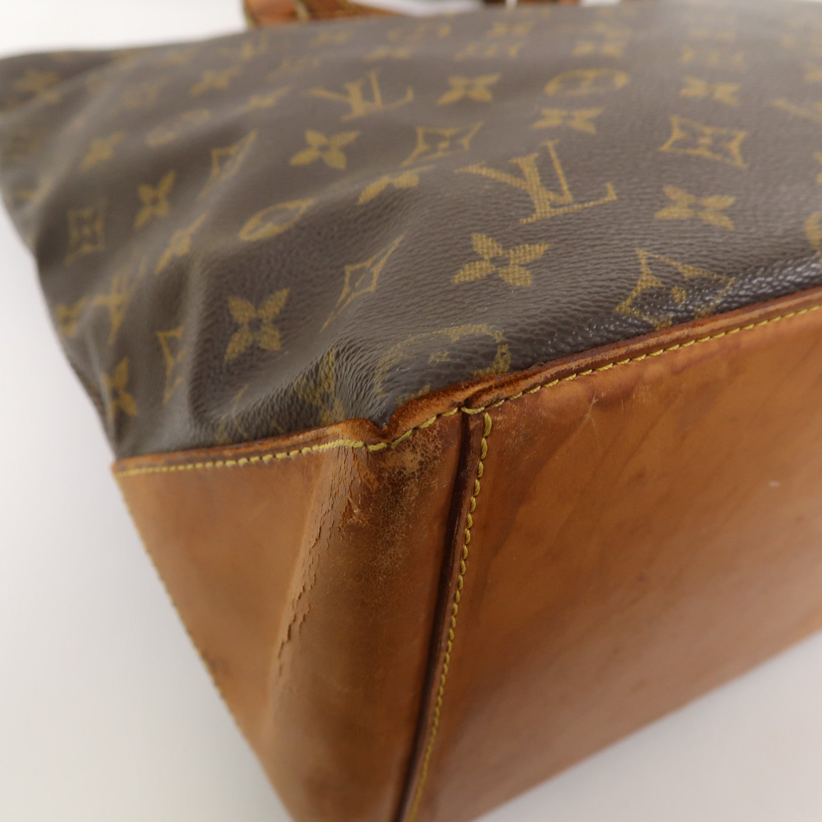 LOUIS VUITTON 【激減優惠】Monogram Cabas Piano金扣手挽袋啡色