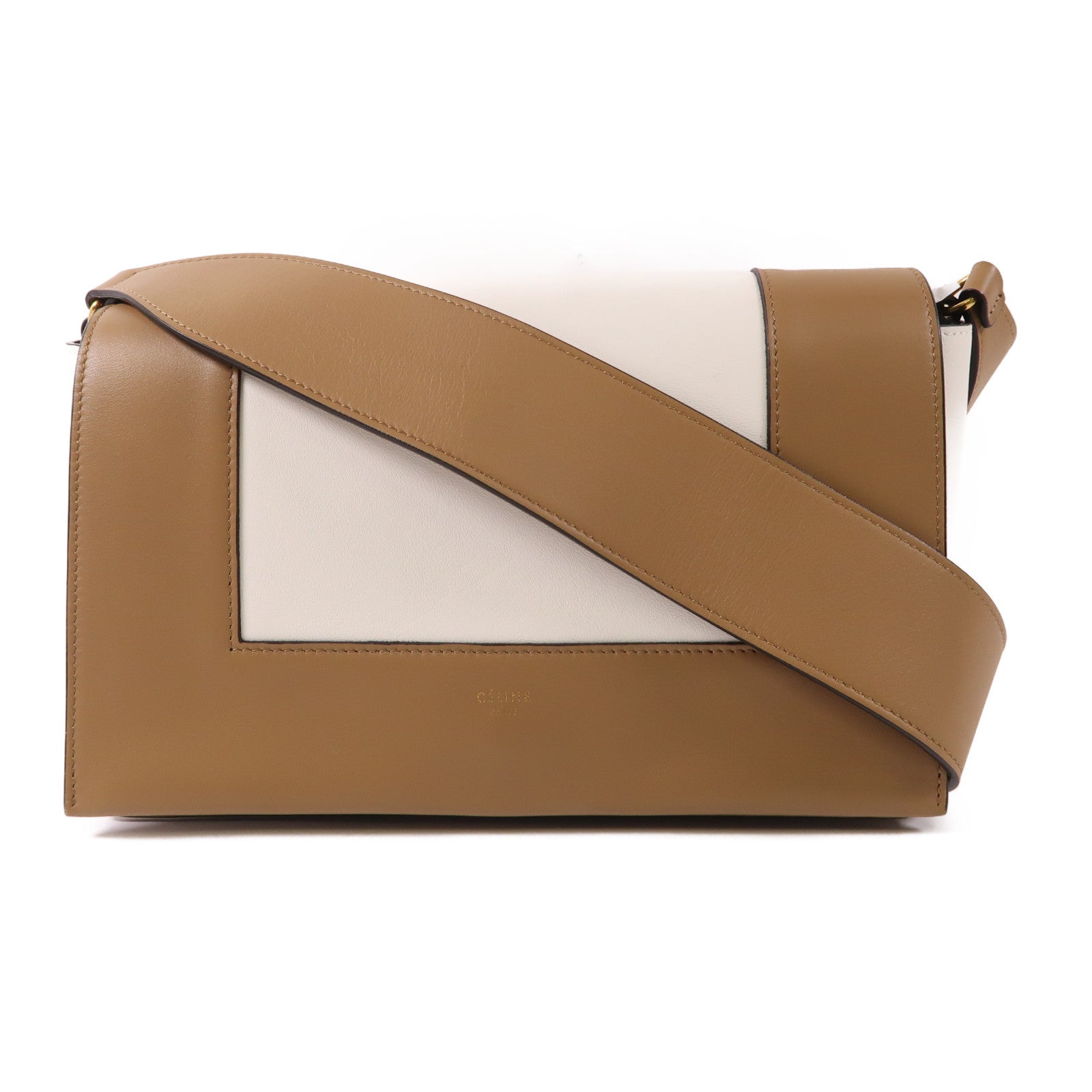 CELINE 牛皮皮革Frame Bag金扣肩背袋