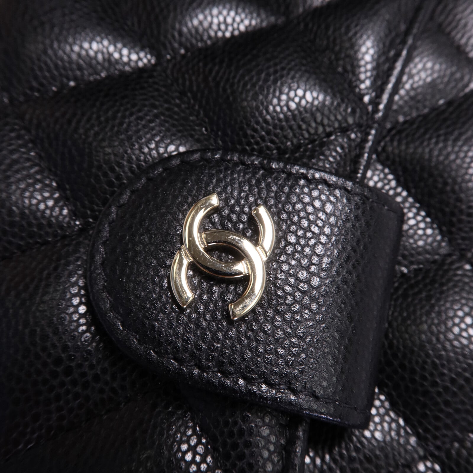 CHANEL 牛皮皮革Camera Bag金扣鏈帶肩背袋