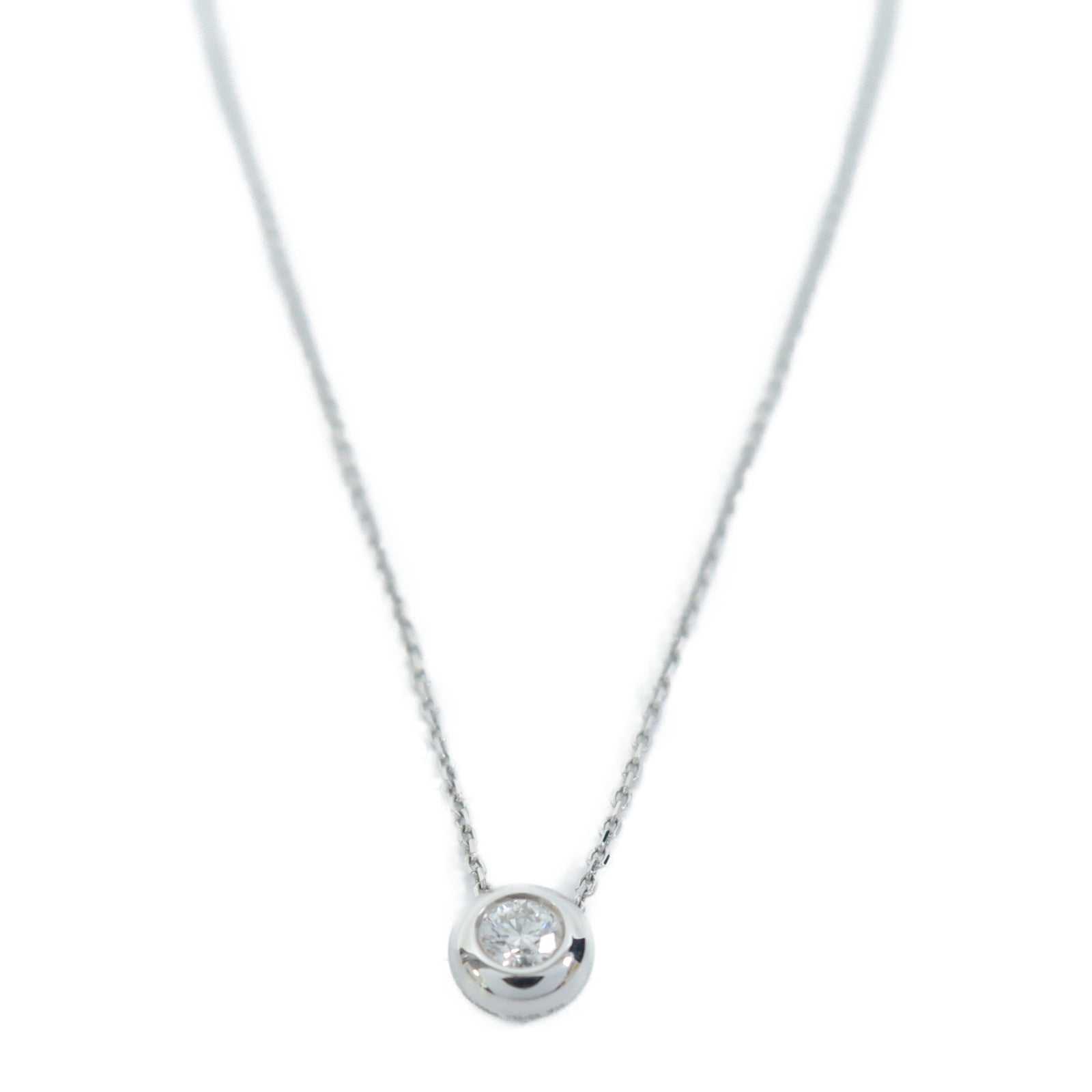 JEWELRY 【激減優惠】18K白金Diamond Necklace 0.09ct鑽石項鍊