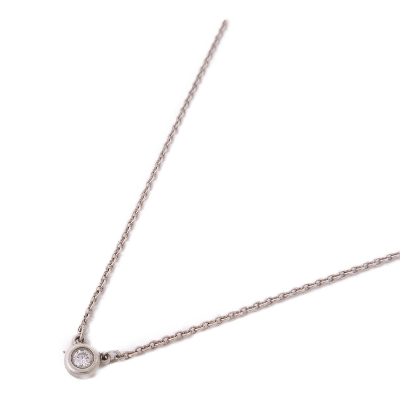 TIFFANY＆CO 【激減優惠】925純銀Elsa Peretti Diamond Necklace鑽石項鍊