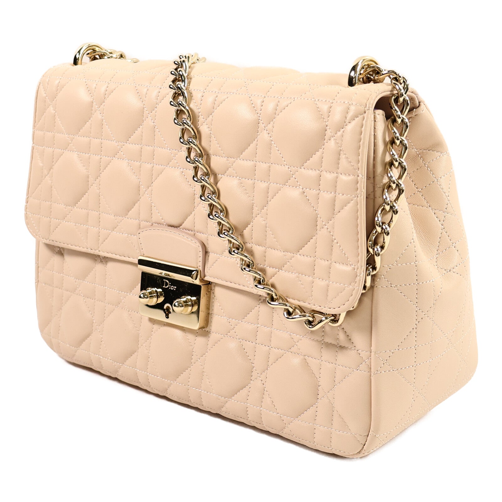 Dior 羊皮皮革Miss Dior Medium Flap Bag鏈帶肩背袋