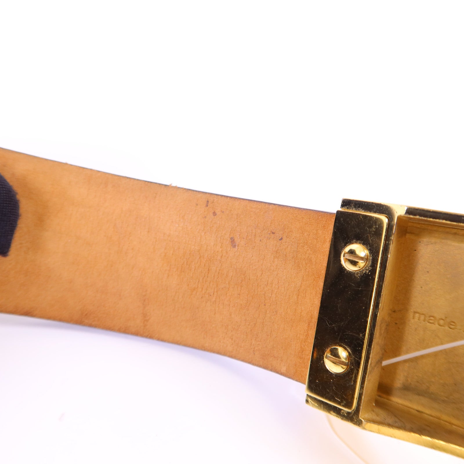 LOUIS VUITTON Monogram Belt金扣皮帶