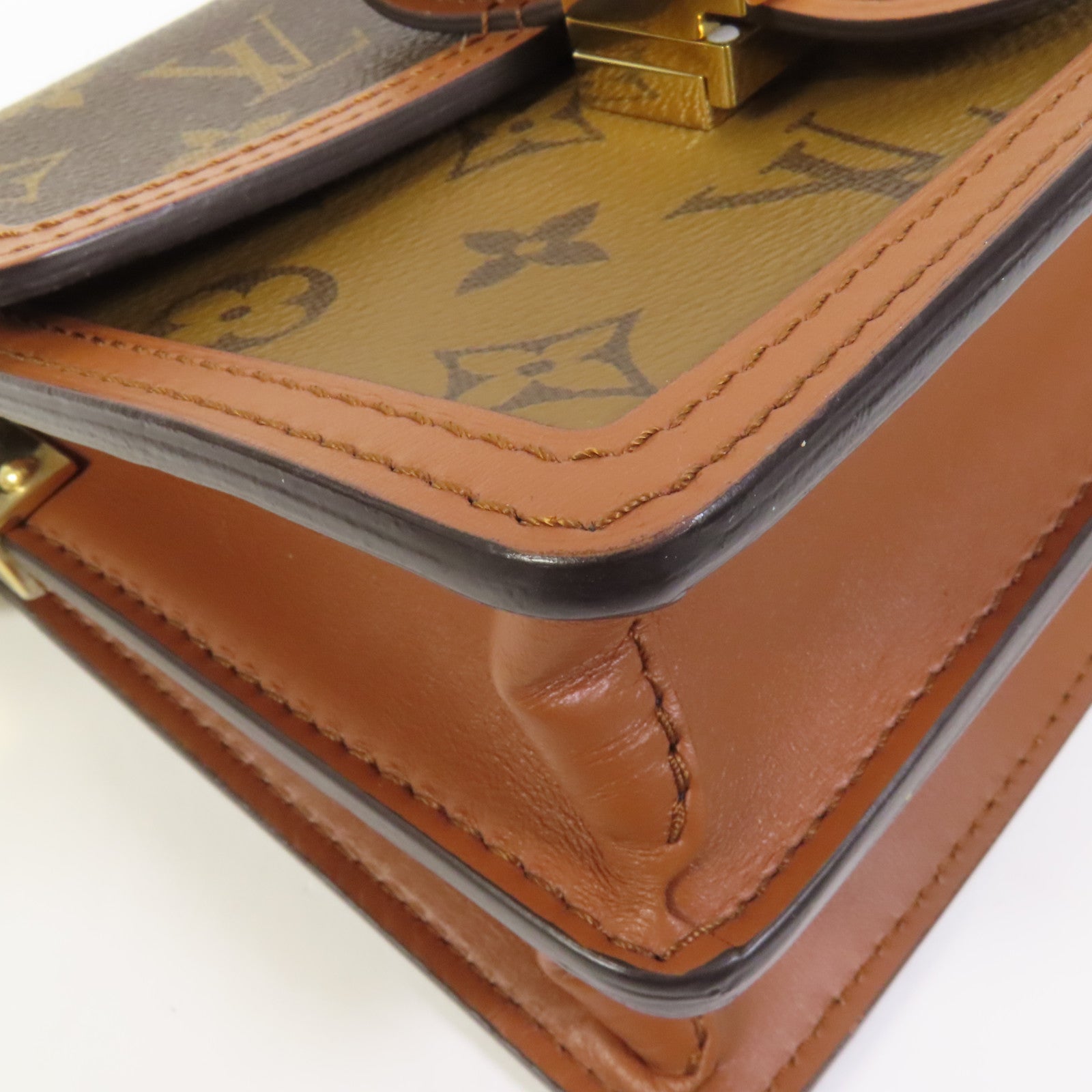 LOUIS VUITTON Monogram Reverse Mini Dauphine肩背袋