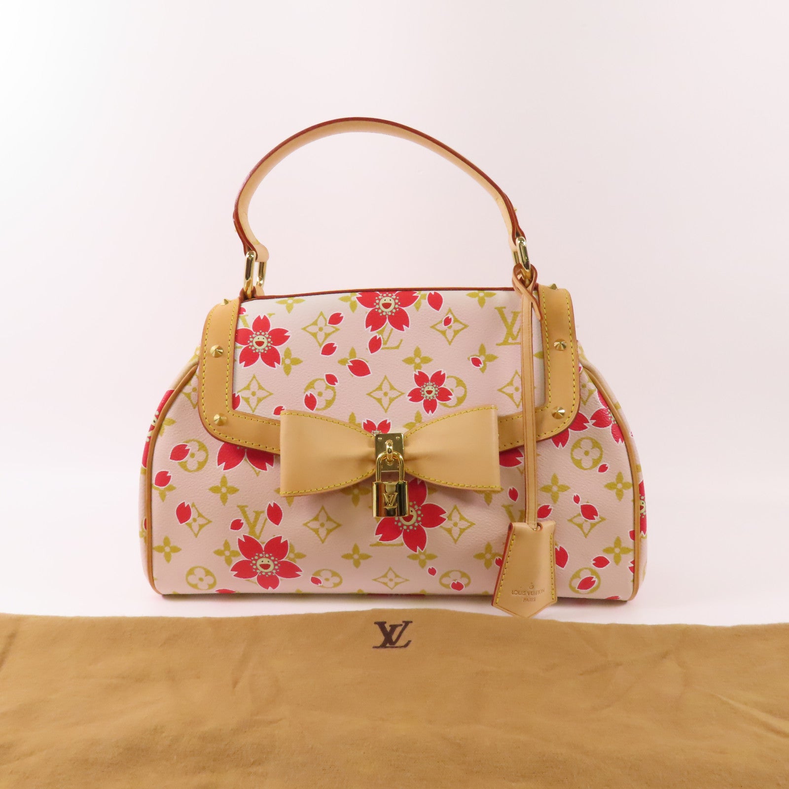 LOUIS VUITTON Monogram Blossom Sac Retro PM金扣手挽袋