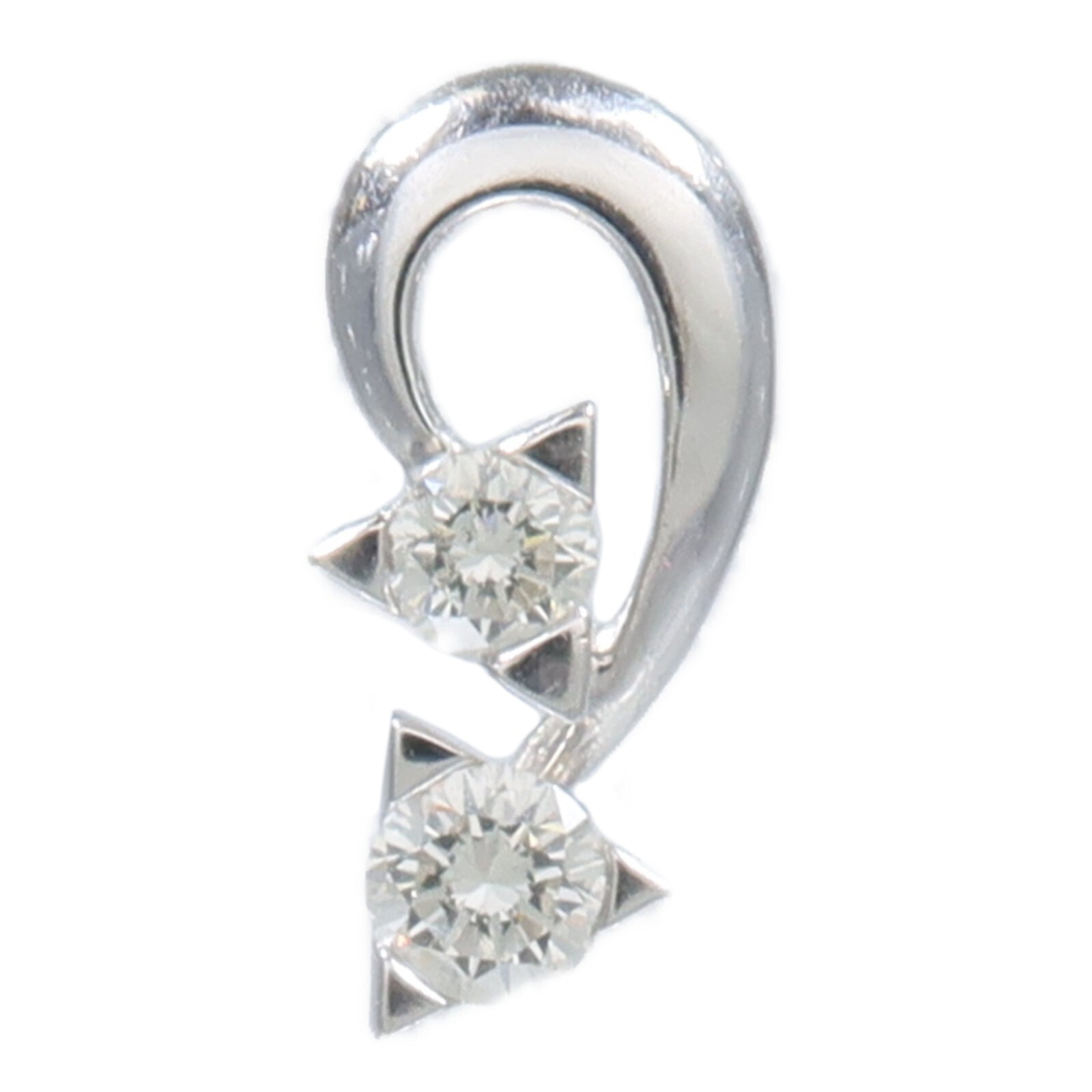 JEWELRY 18K白金Diamond Pendant Top鑽石吊墜